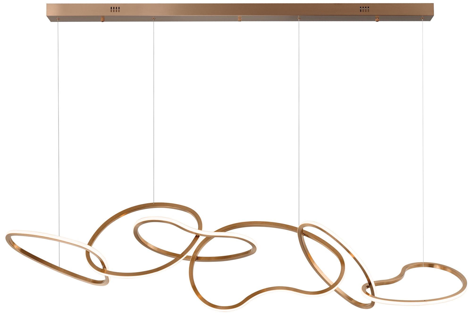 Unity 6-Light LED Brushed Champagne Chandelier