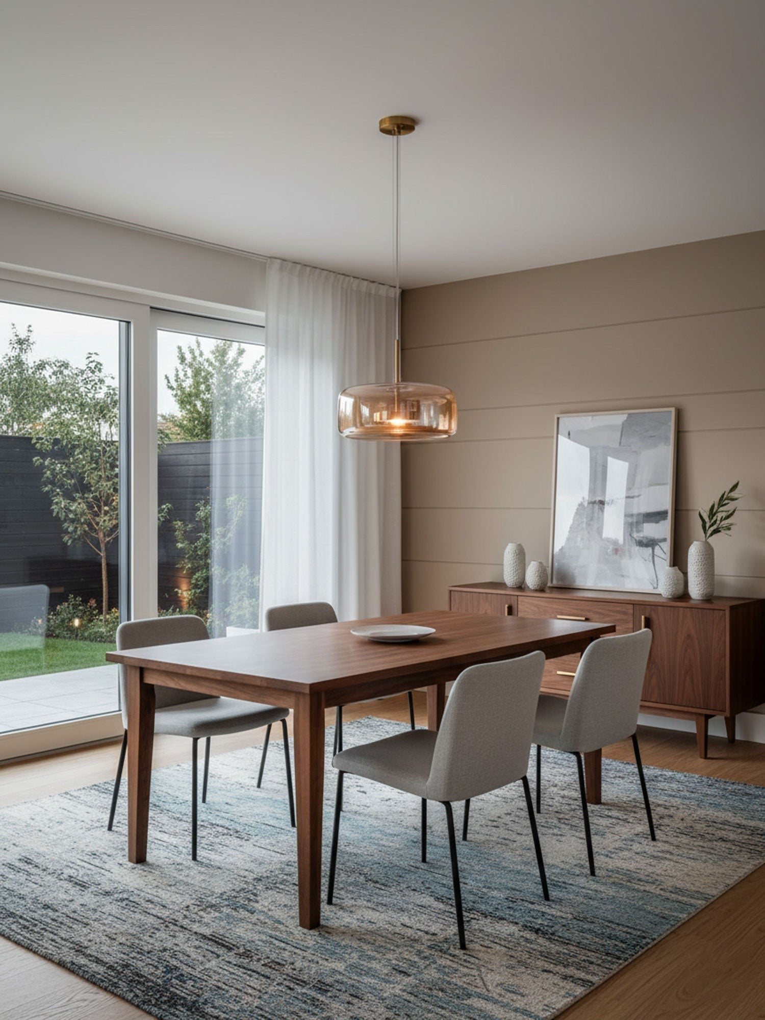 Urban Sphere Glass Pendant Light