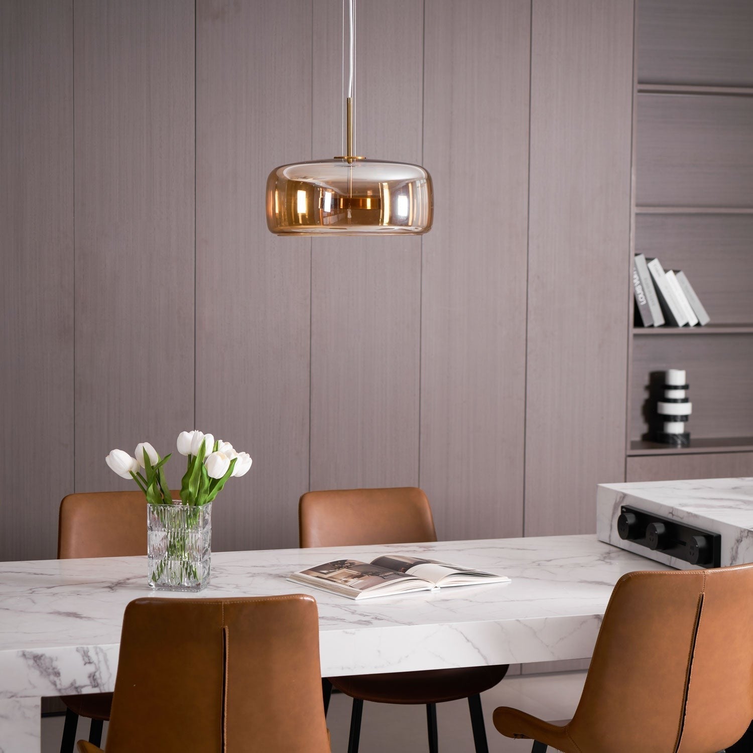 Urban Sphere Glass Pendant Light