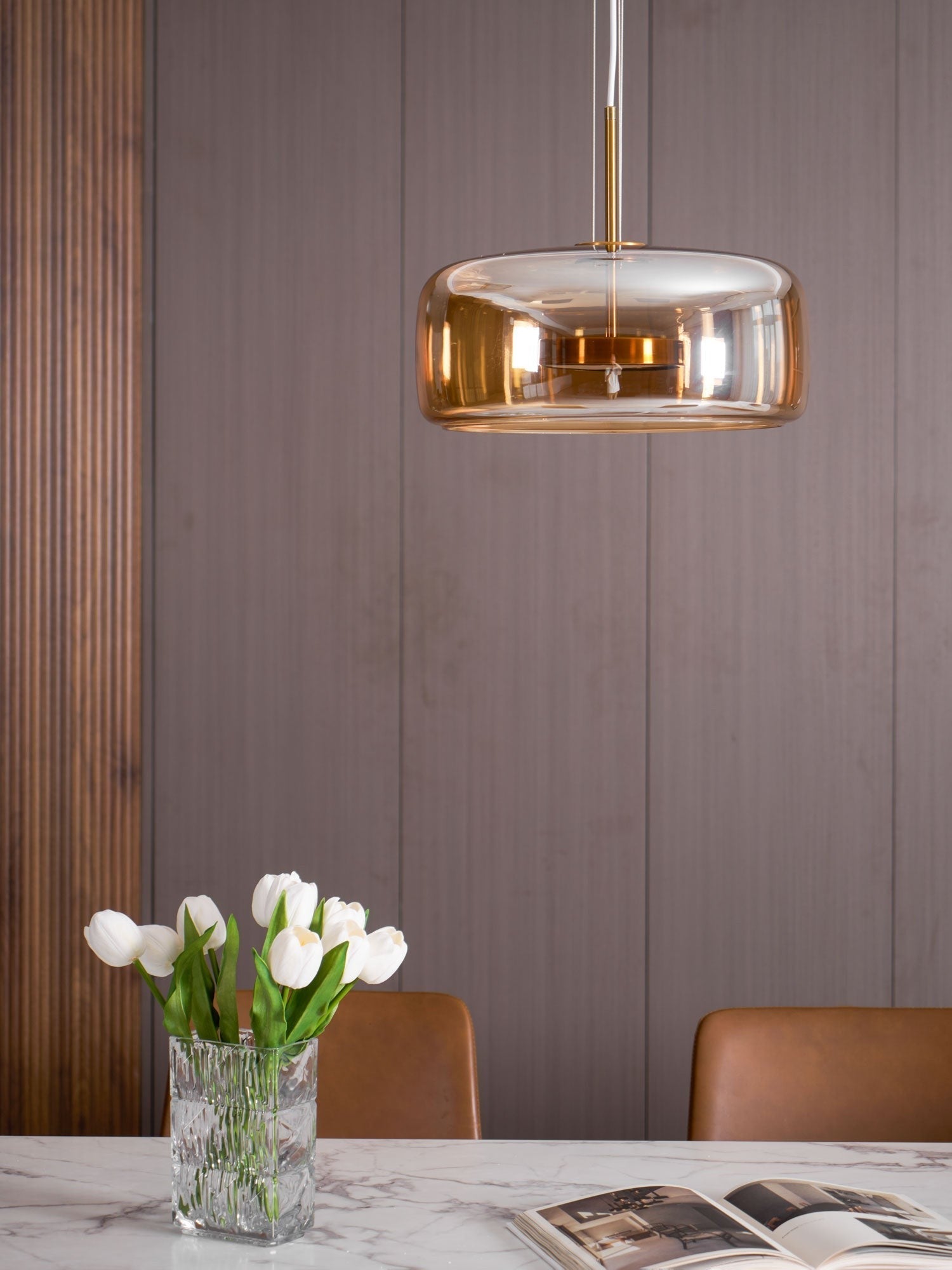 Urban Sphere Glass Pendant Light