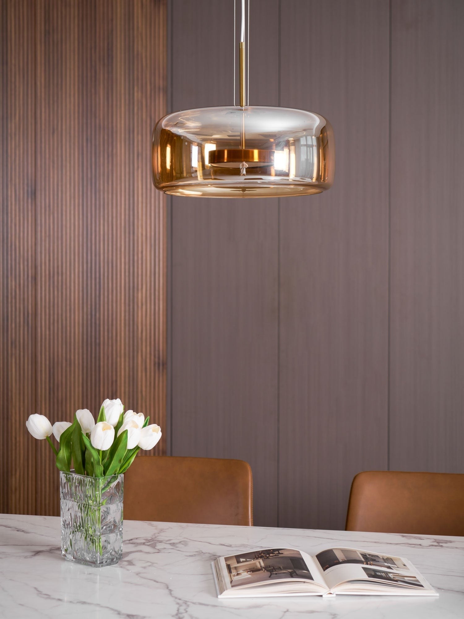 Urban Sphere Glass Pendant Light