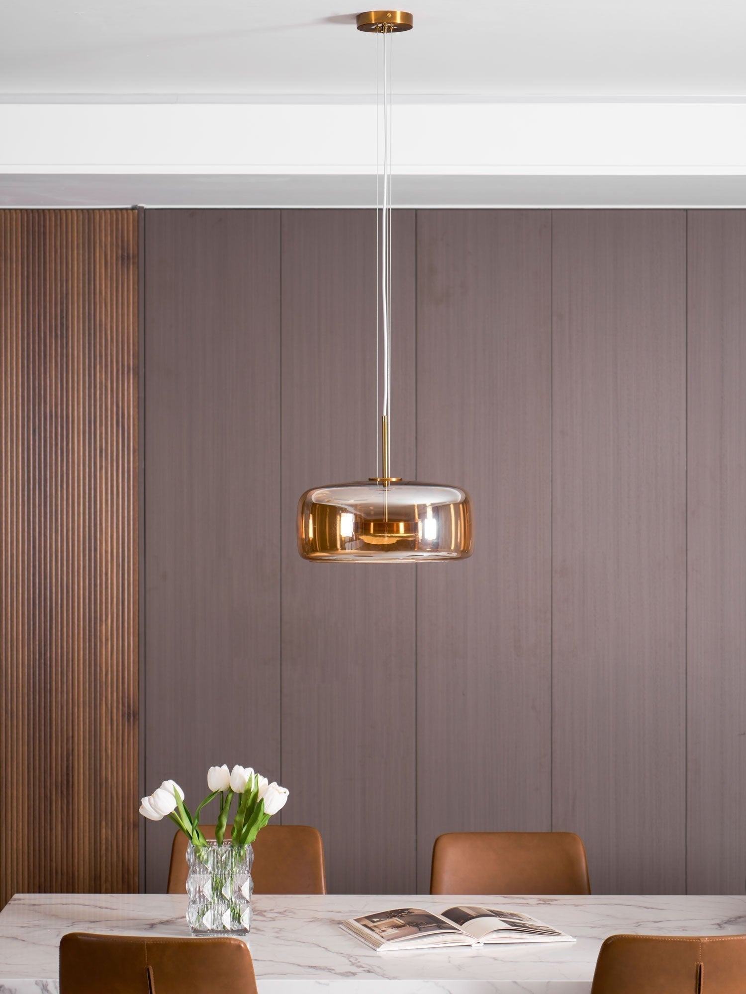 Urban Sphere Glass Pendant Light