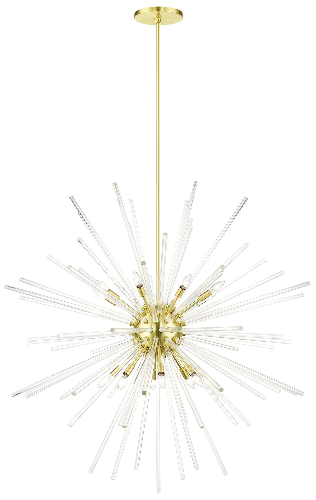 Utopia 16-Light Satin Brass Foyer Chandelier