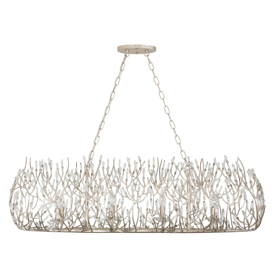 Bask 8-Light 48" Wide Crystal Linear Pendant