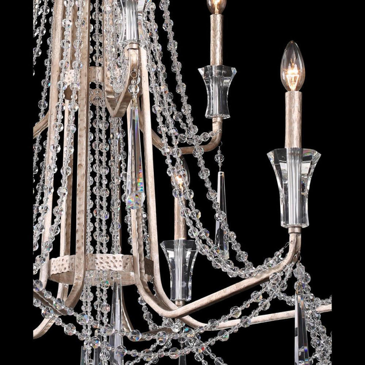 Barcelona 6 Light Chandelier - Transcend Silver