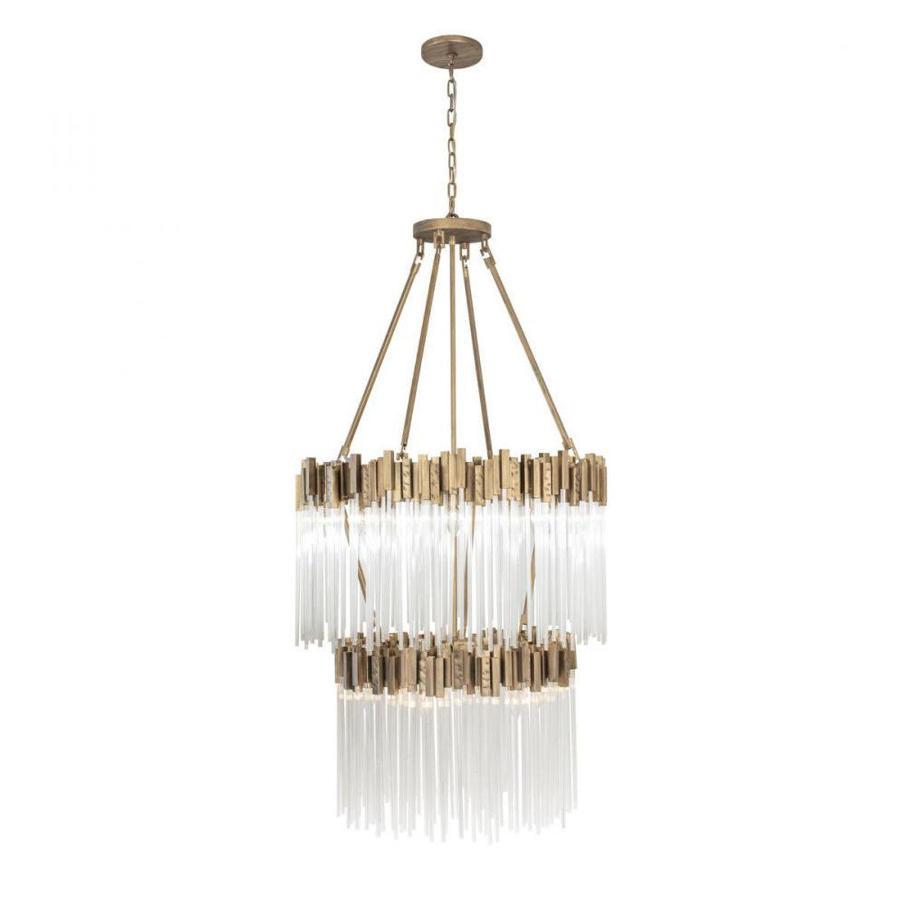 Social Club Four-Tier Chandelier - Gold