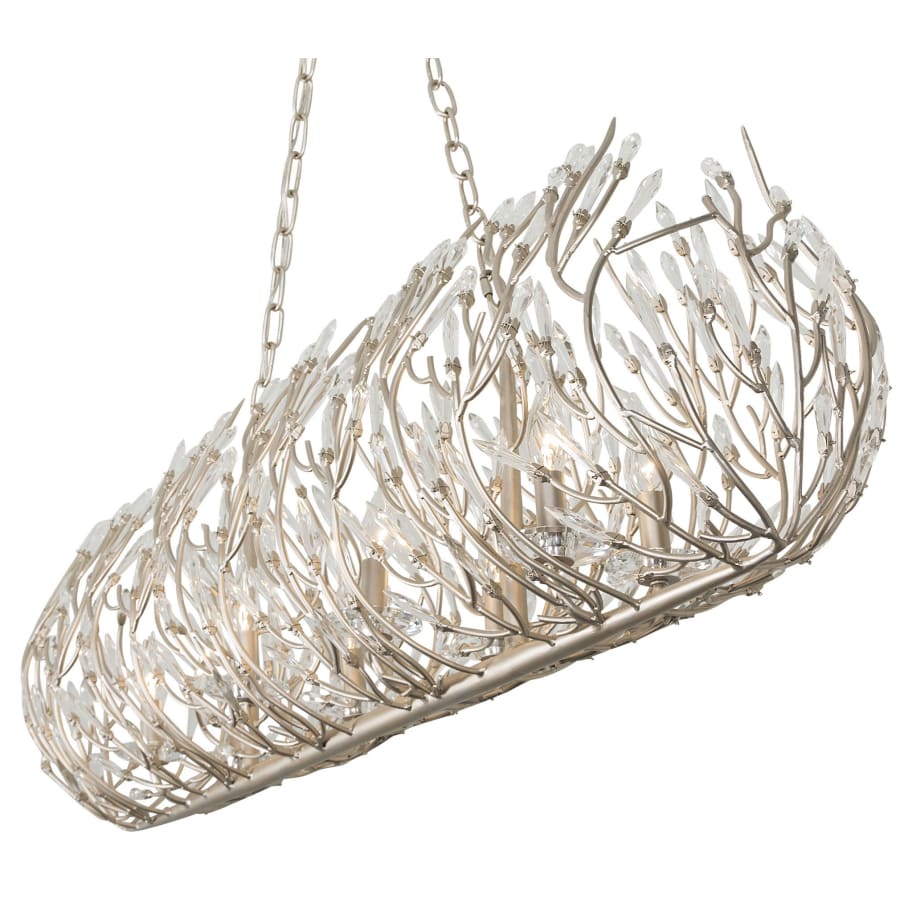 Bask 8-Light 48" Wide Crystal Linear Pendant
