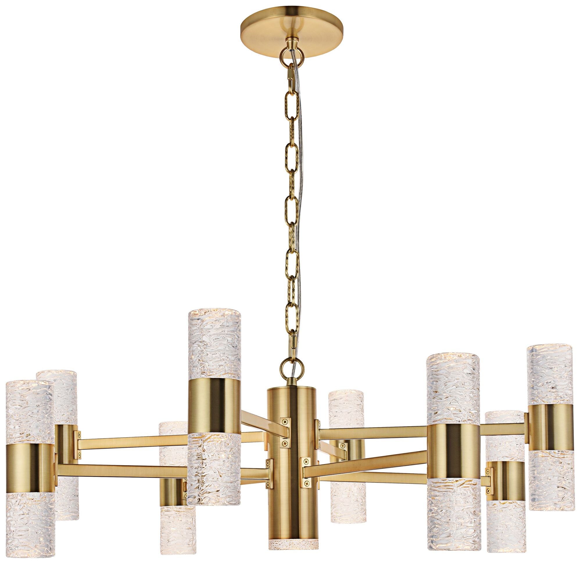Vega 17-Light Gold Led Chandelier