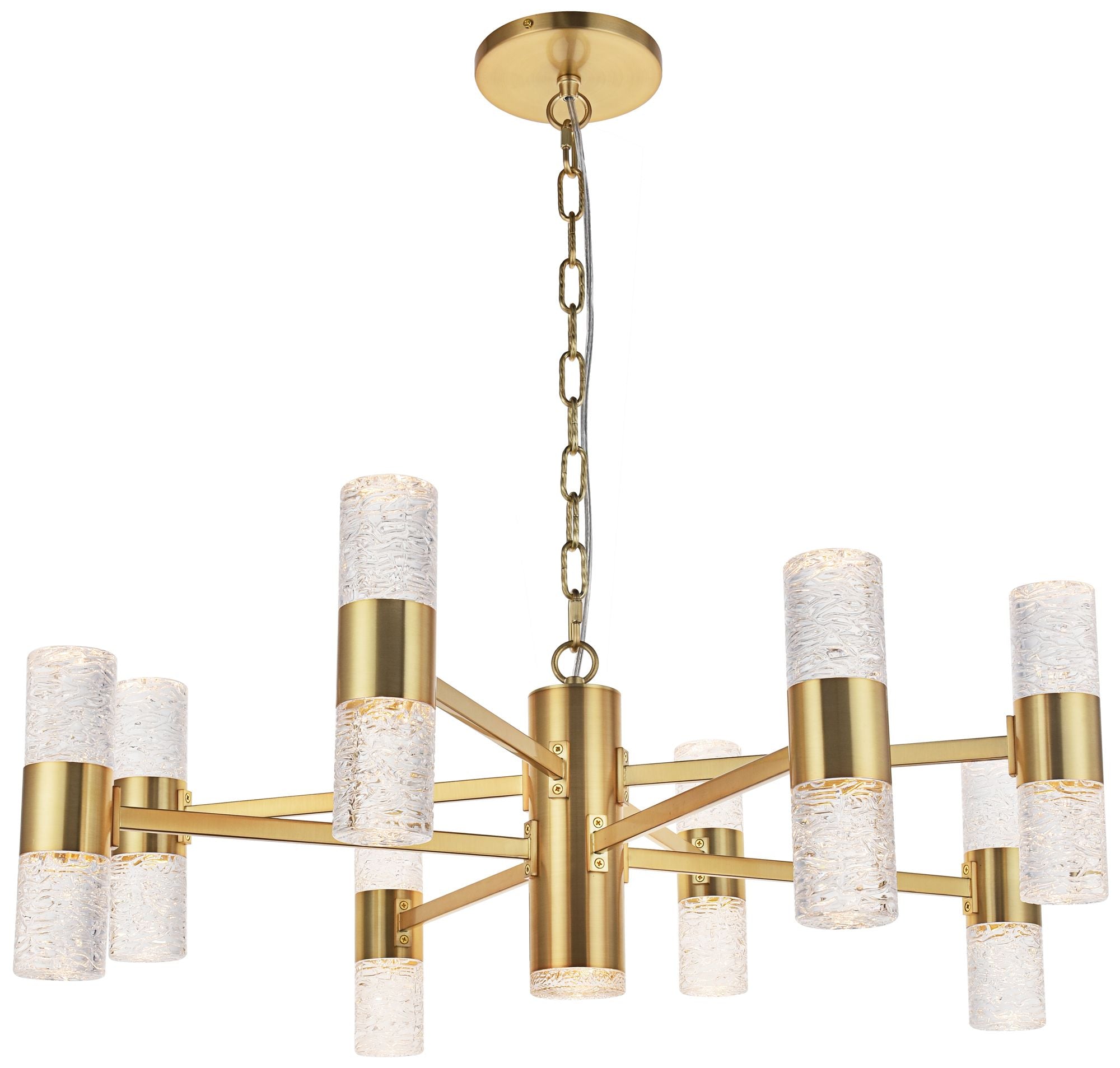 Vega 17-Light Gold Led Chandelier
