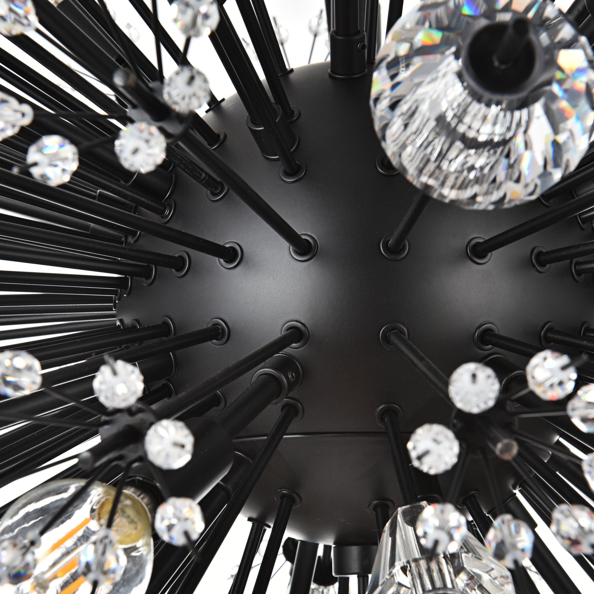 Vera 48" Crystal Starburst Oval Chandelier