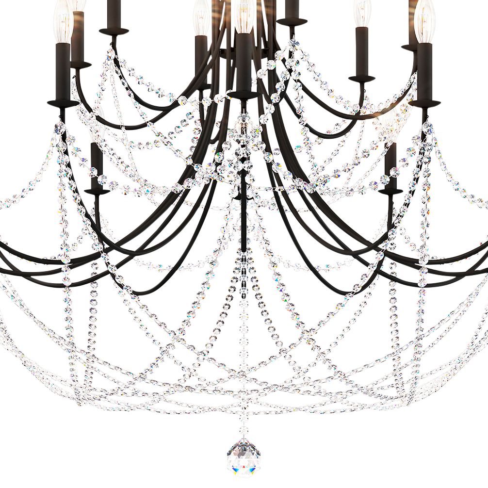 Verdana 42.5"H X 18-Light Crystal Chandelier