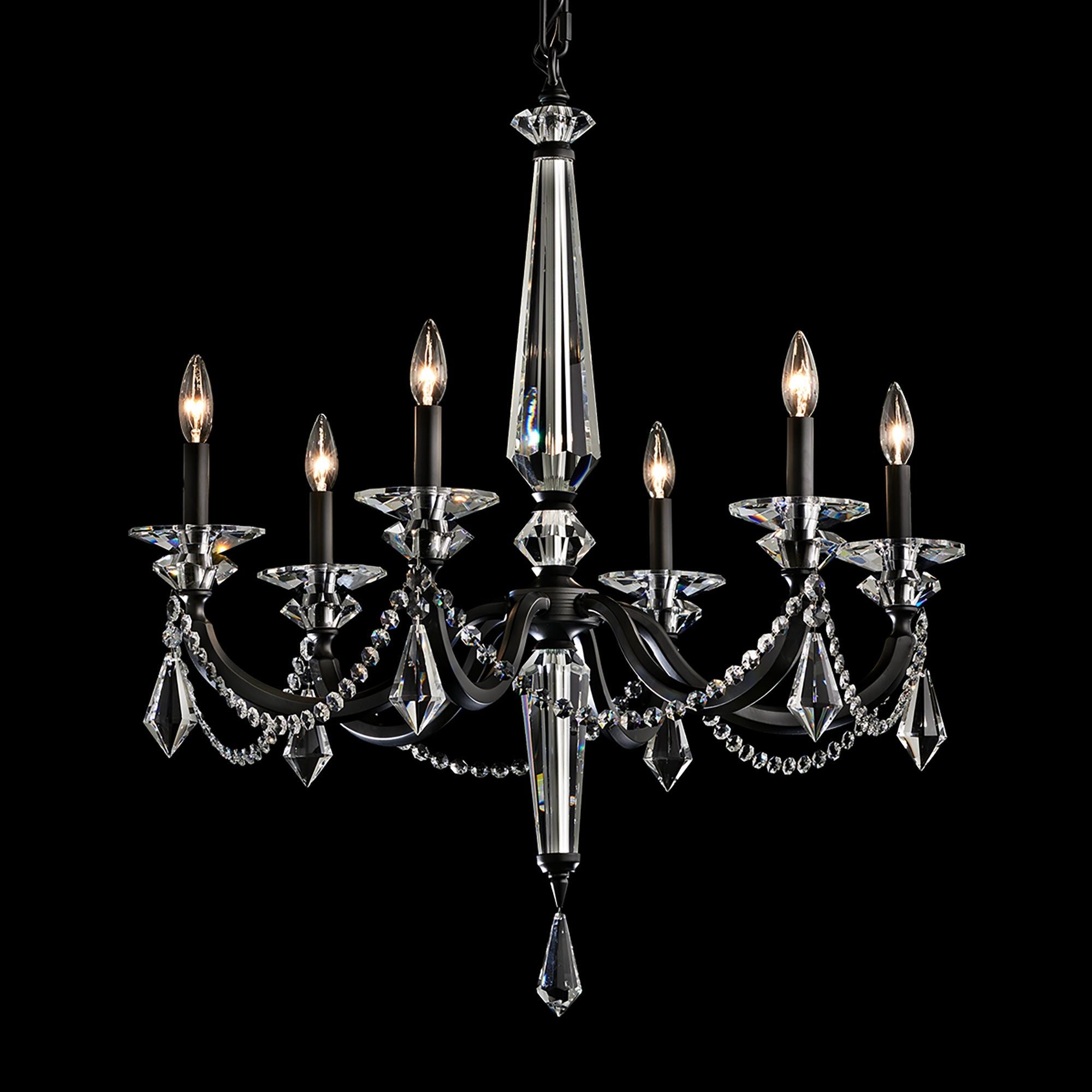 Verona 33.5"H X 6-Light Crystal Chandelier