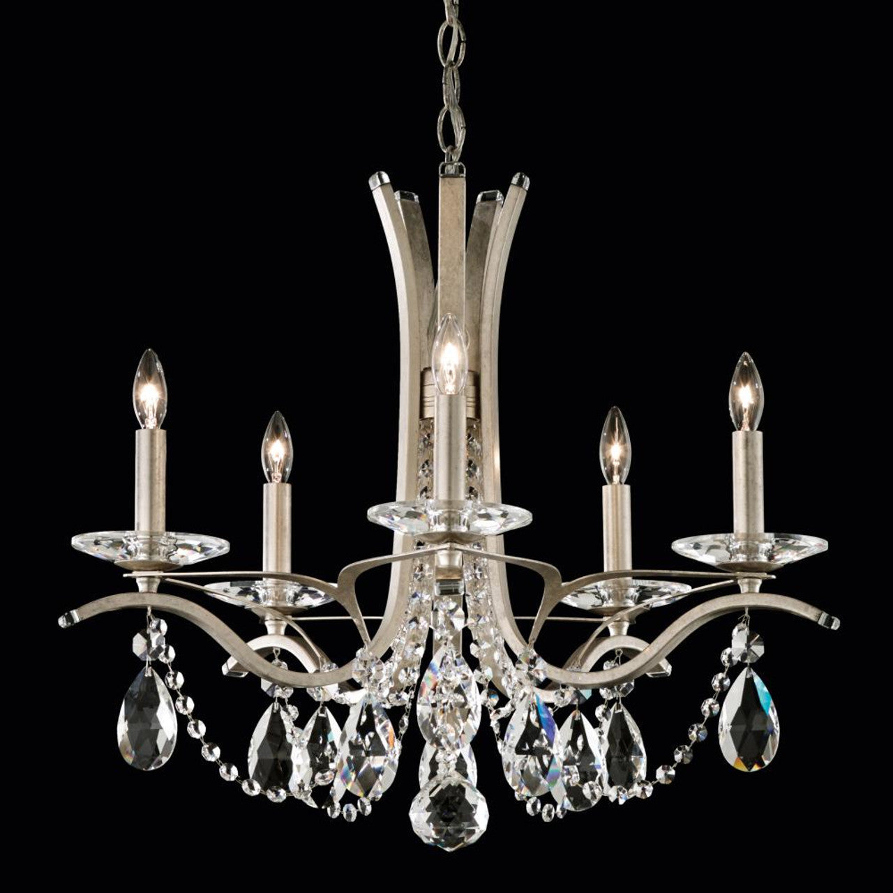 Vesca Chandelier, 6-Light, Heirloom Gold, Clear Heritage Crystal, 33"W (VA8336N-22H 1HPKMA)