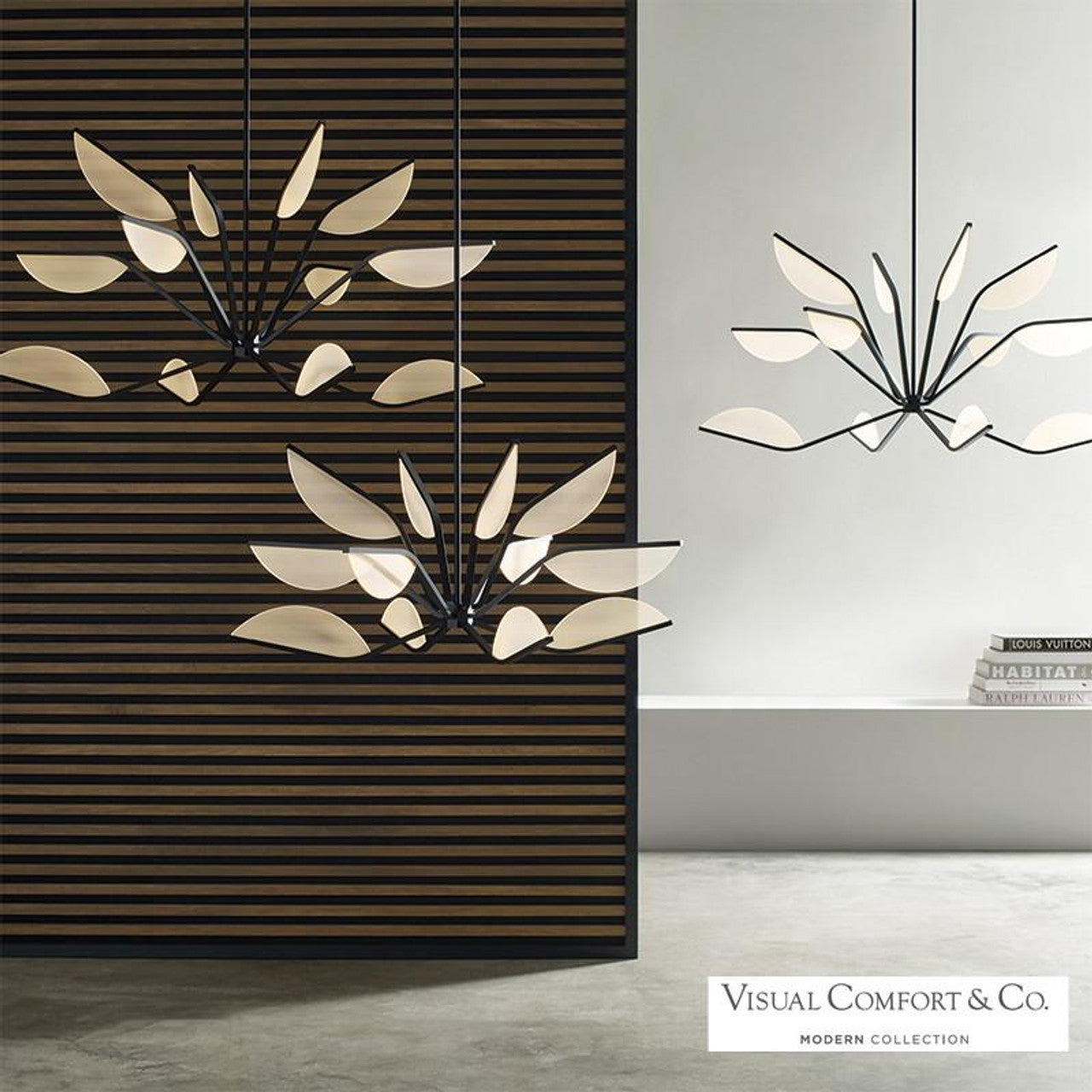 Belterra Chandelier, 1-Light, LED, Matte Black, 48"W (700BLT48B-LED935 70PKE8R)
