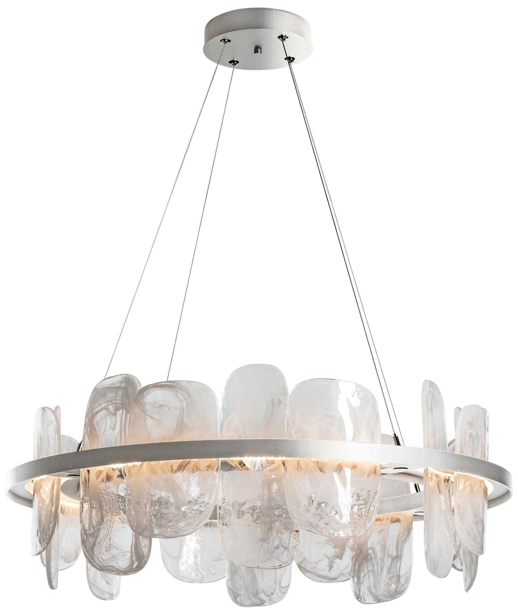 Vitre Circular LED Sterling Chandelier
