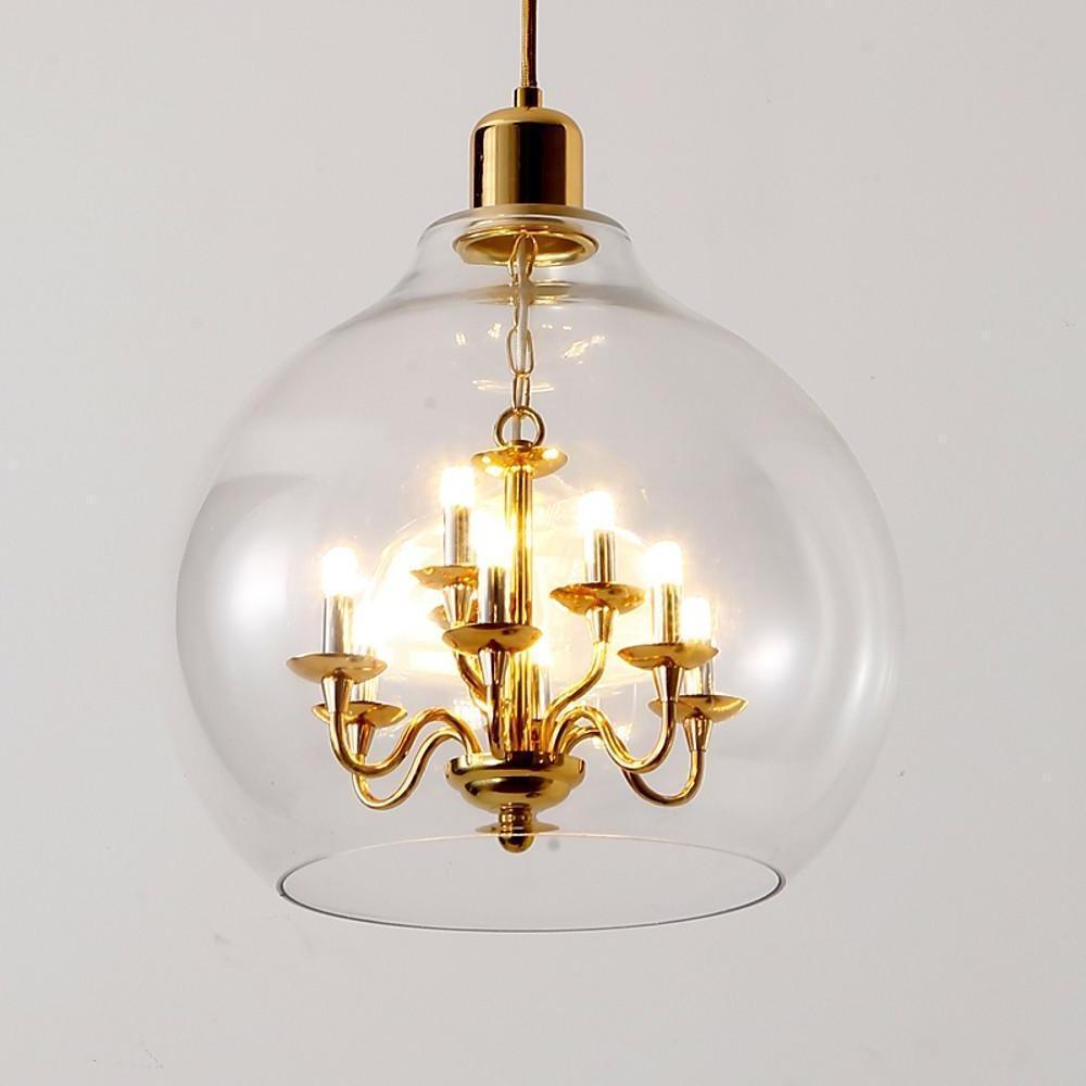 Metal Glass Adjustable Industrial Pendant Lighting