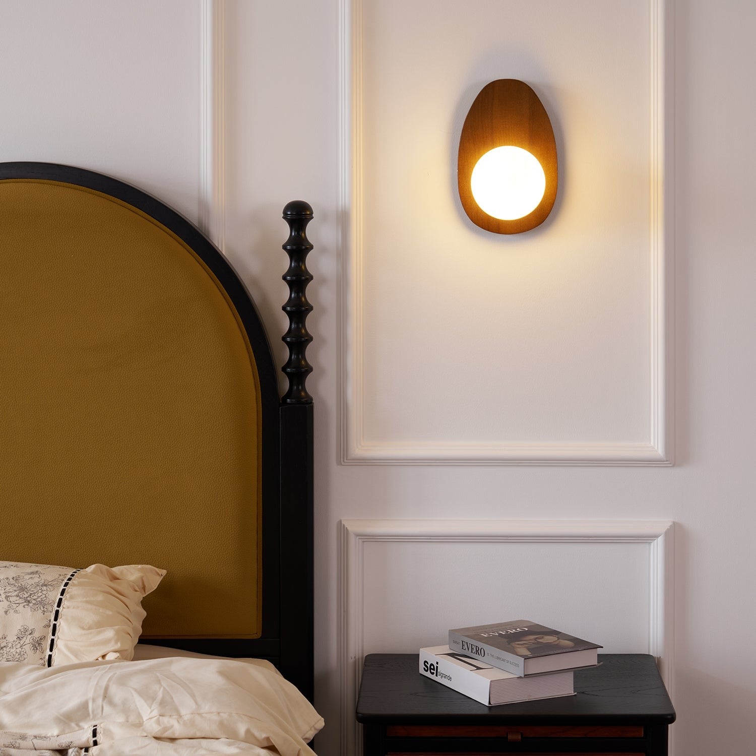 Walnora Globe Wall Light, Plug-In Wall Sconce, detail 7