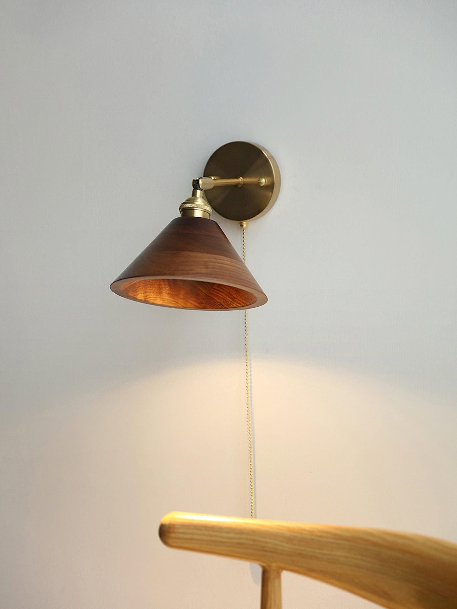Walnut Glow Wall Lamp