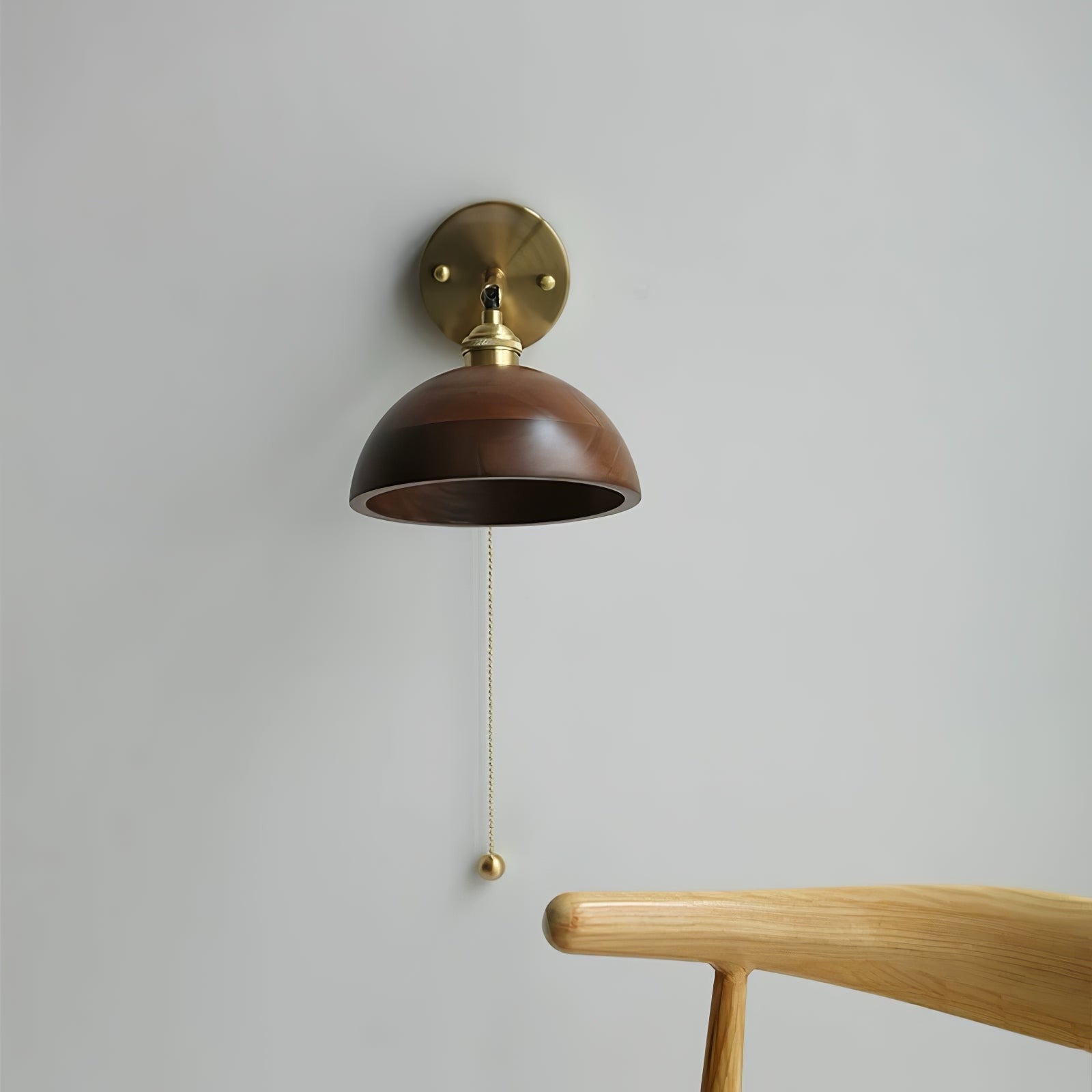 Walnut Glow Wall Lamp