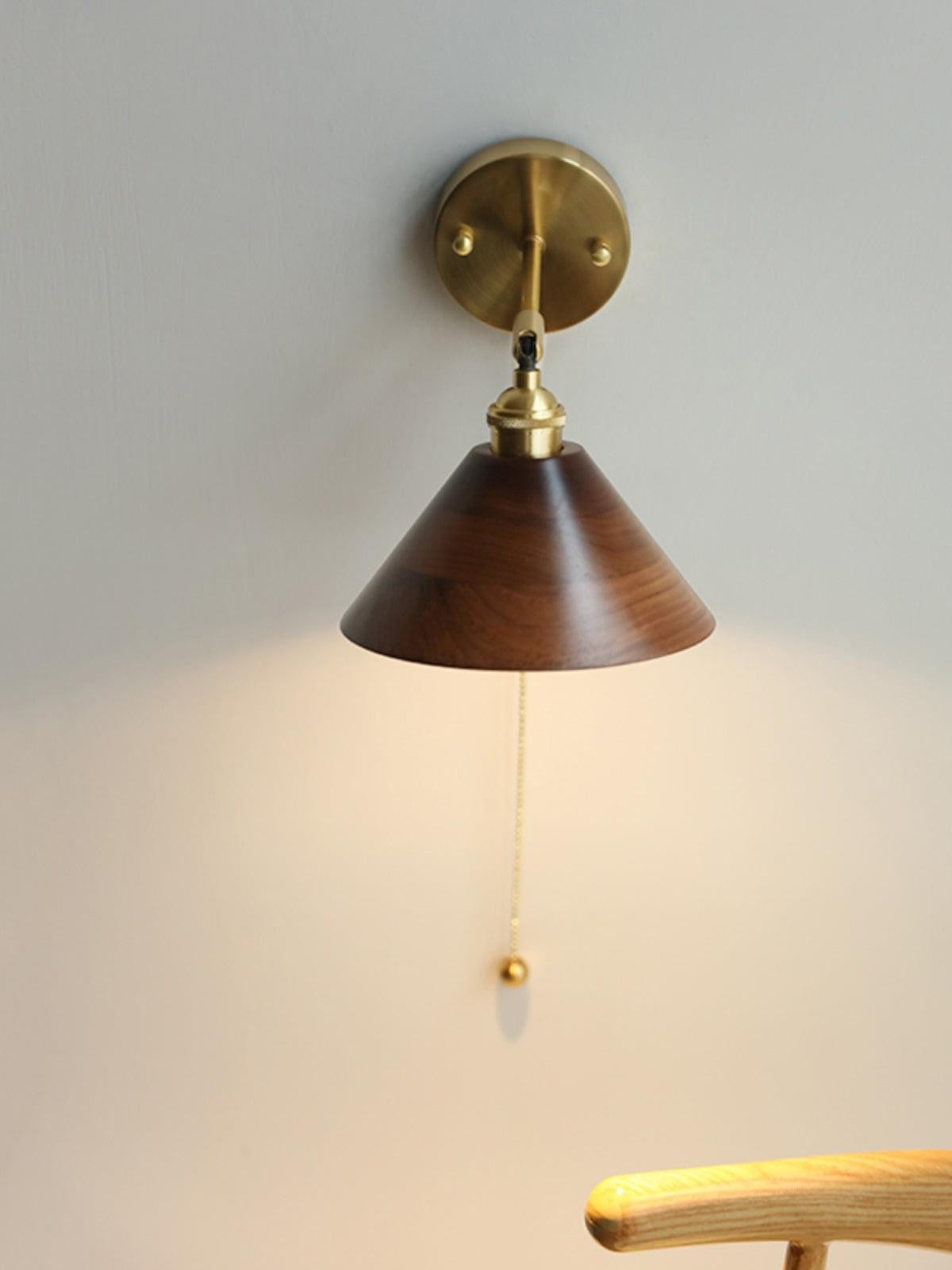 Walnut Glow Wall Lamp