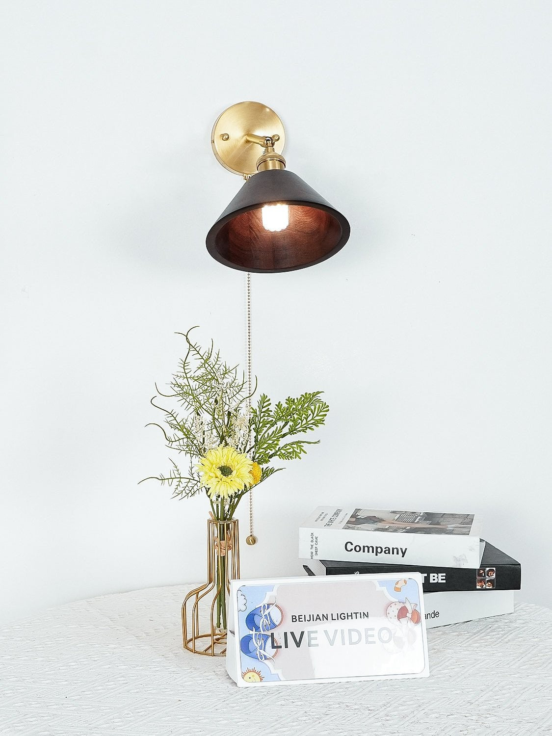Walnut Glow Wall Lamp