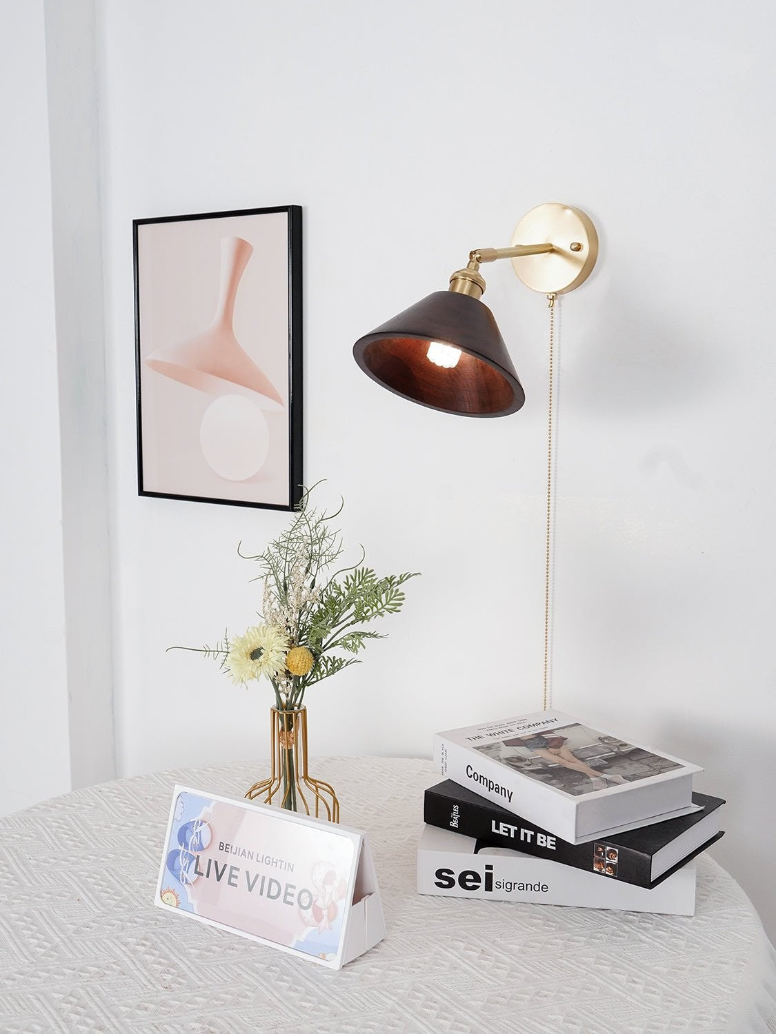 Walnut Glow Wall Lamp