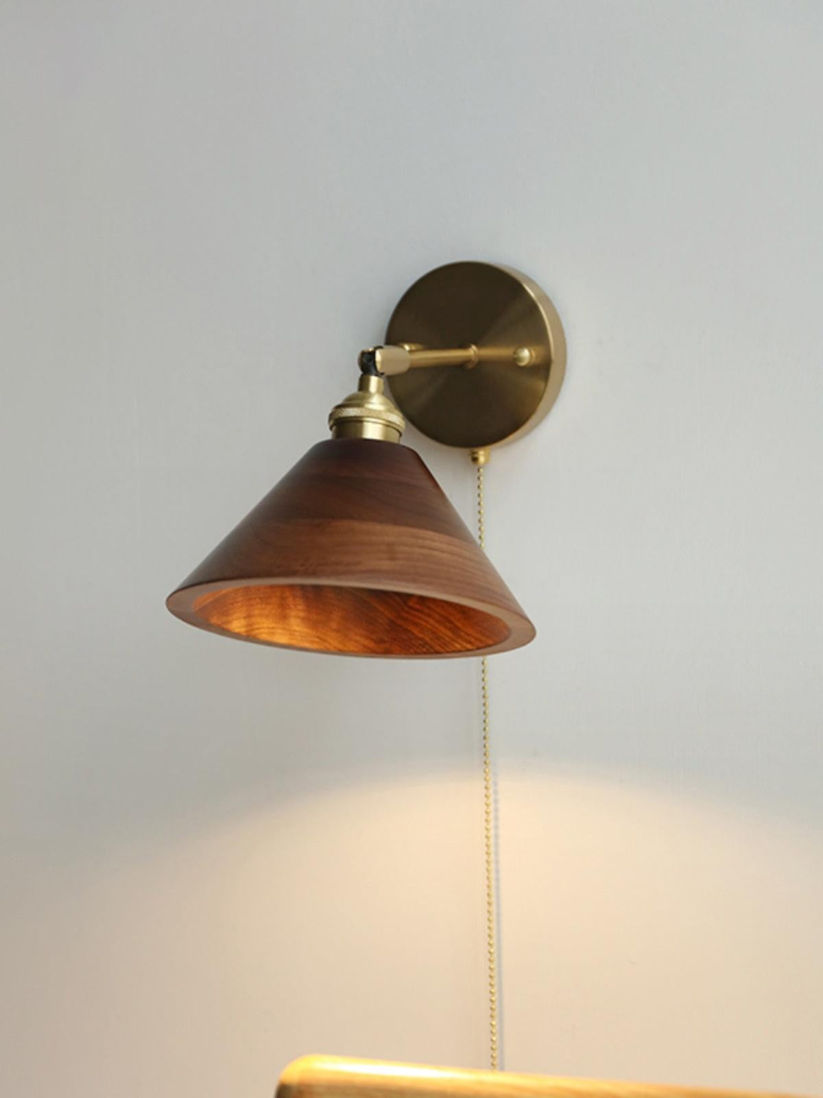 Walnut Glow Wall Lamp