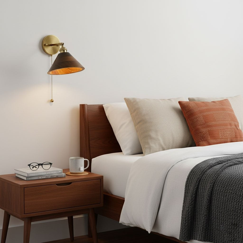 Walnut Glow Wall Lamp