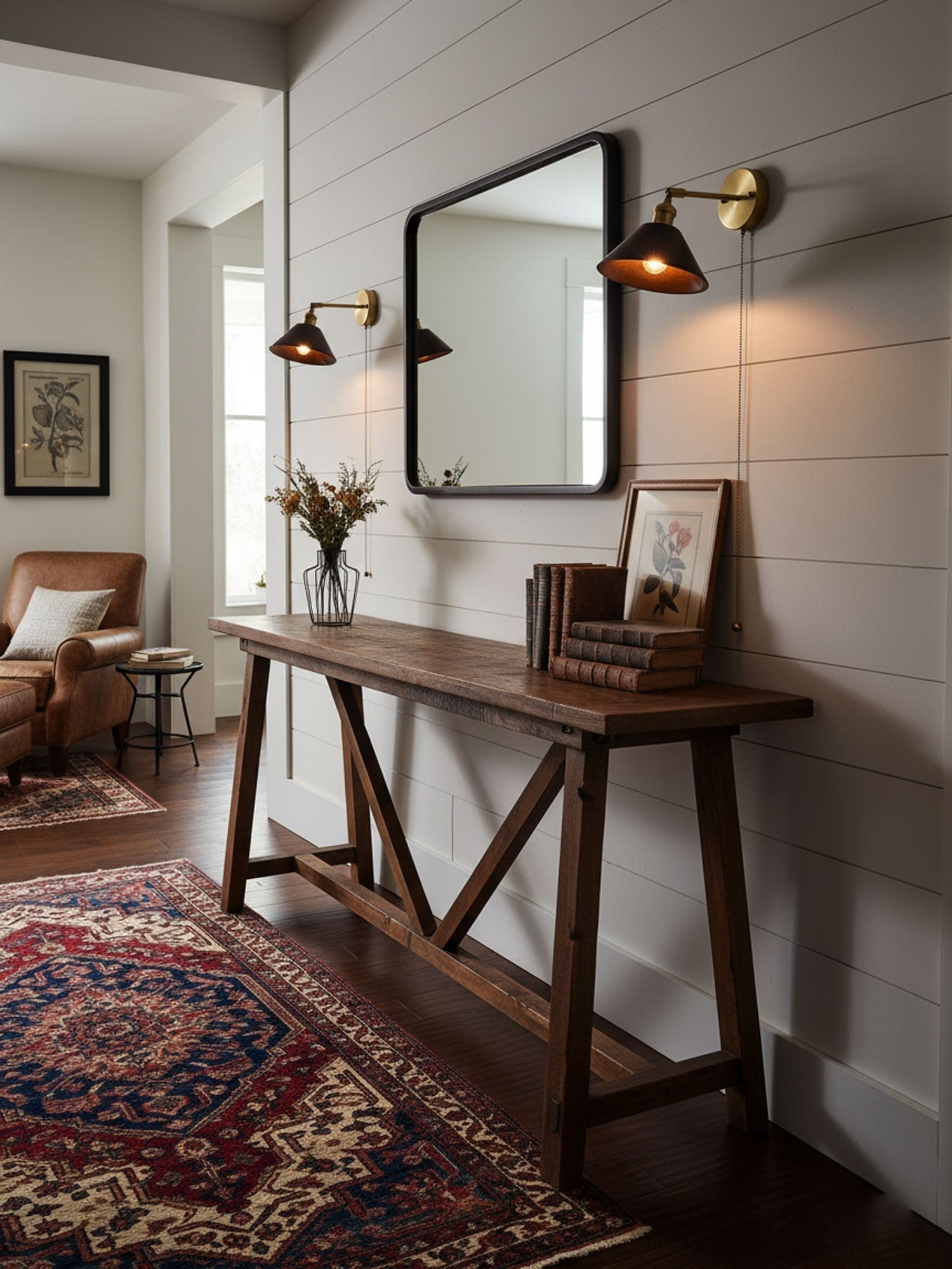 Walnut Glow Wall Lamp