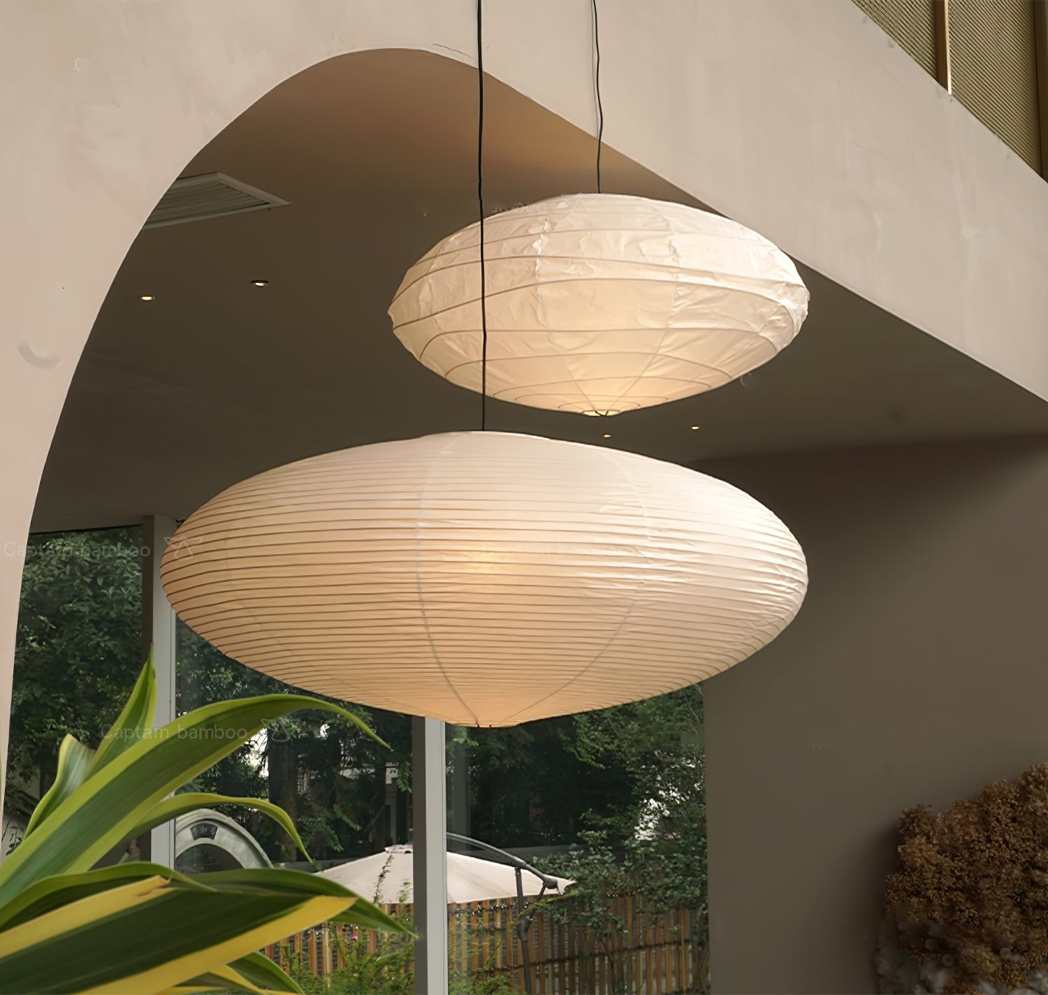 Washi Glow Paper Pendant