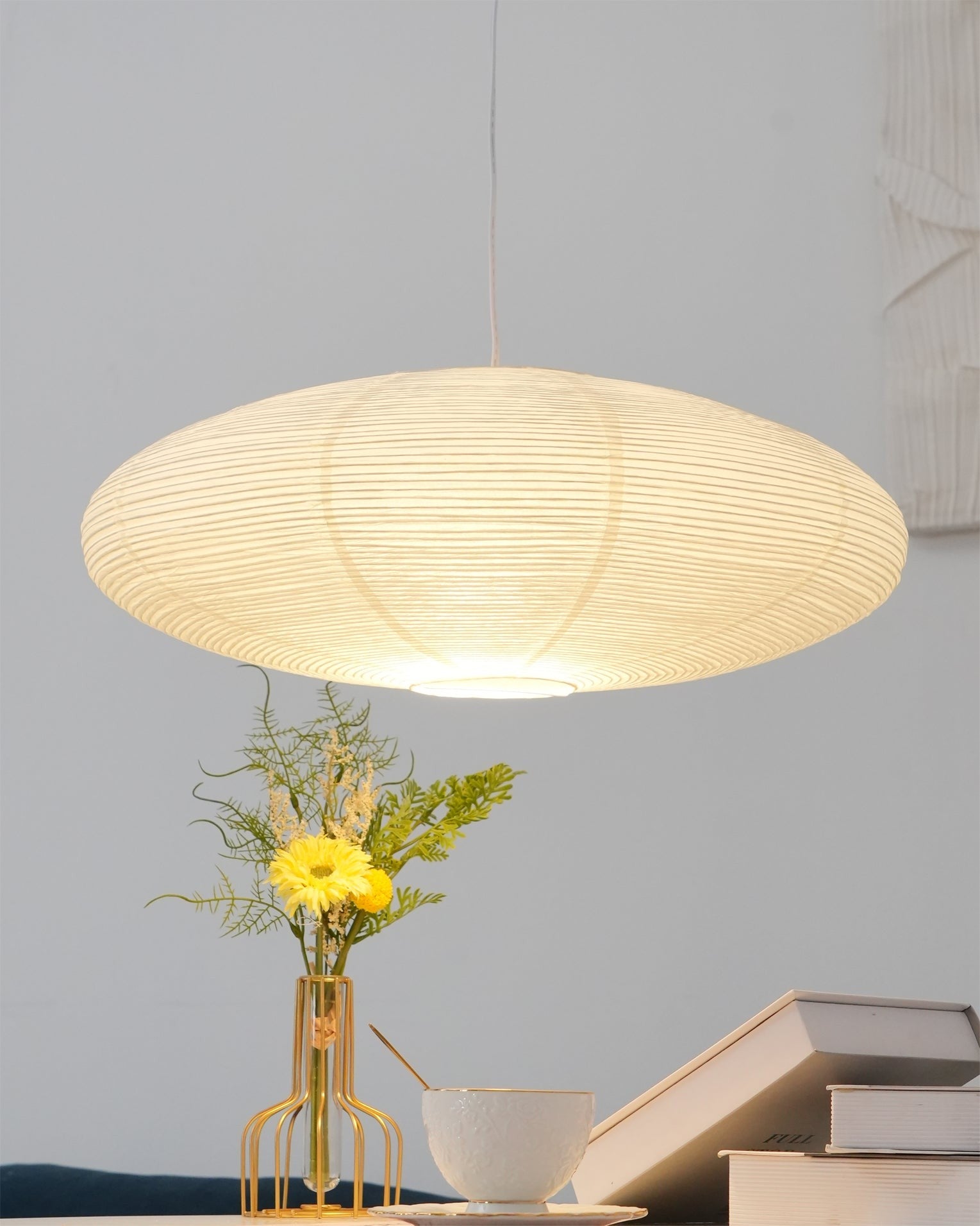 Washi Glow Paper Pendant