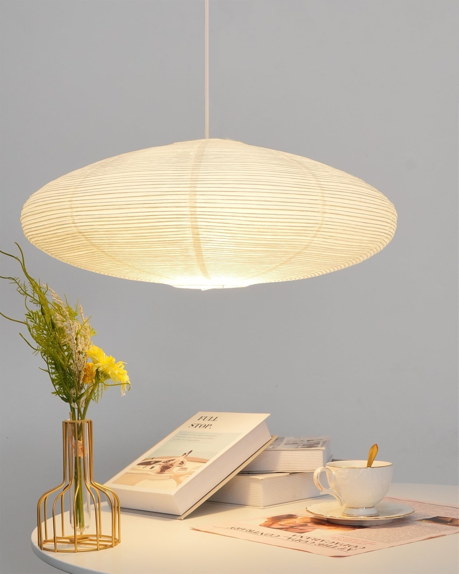 Washi Glow Paper Pendant
