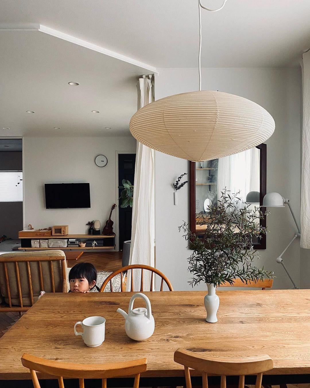 Washi Glow Paper Pendant