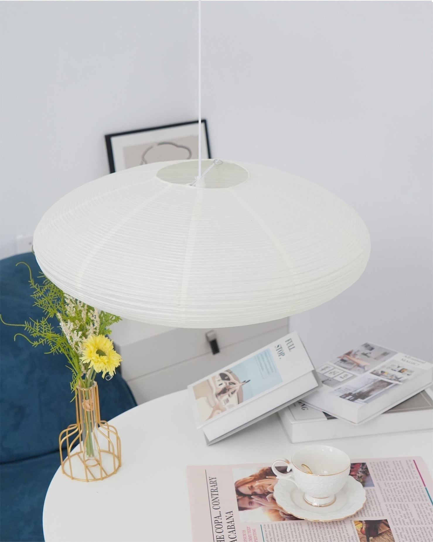 Washi Glow Paper Pendant