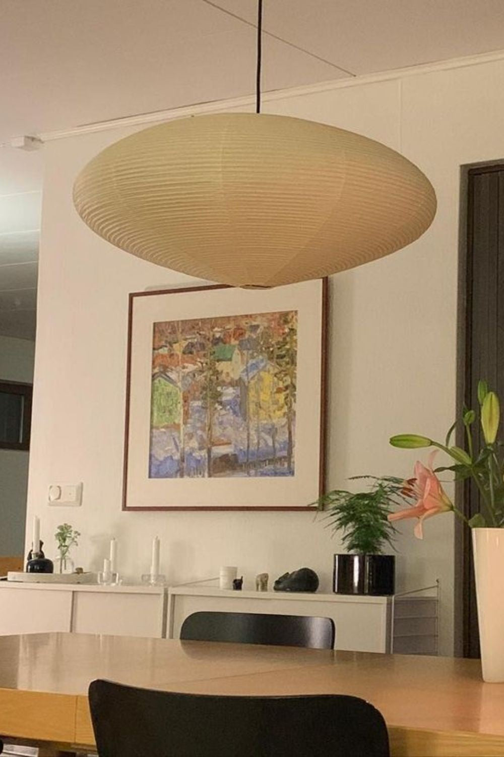 Washi Glow Paper Pendant