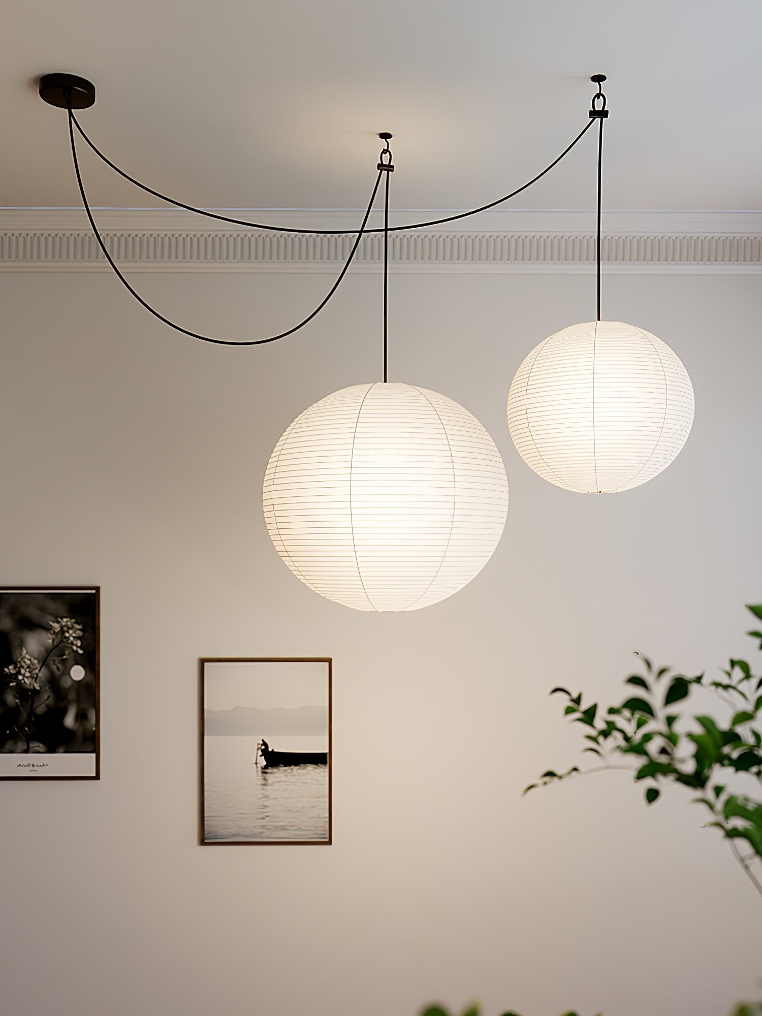 Washi Glow Paper Pendant Light