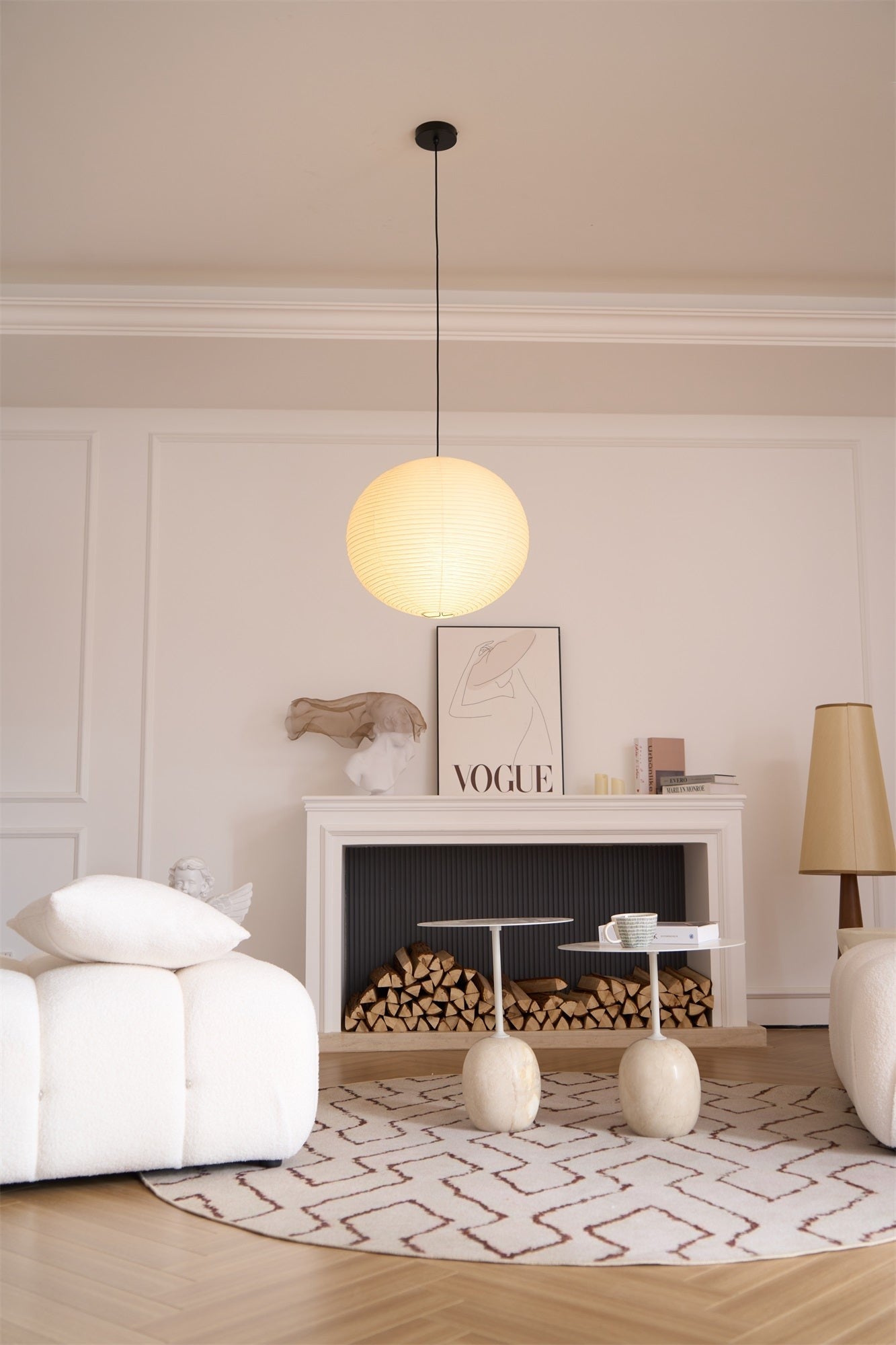 Washi Glow Paper Pendant Light