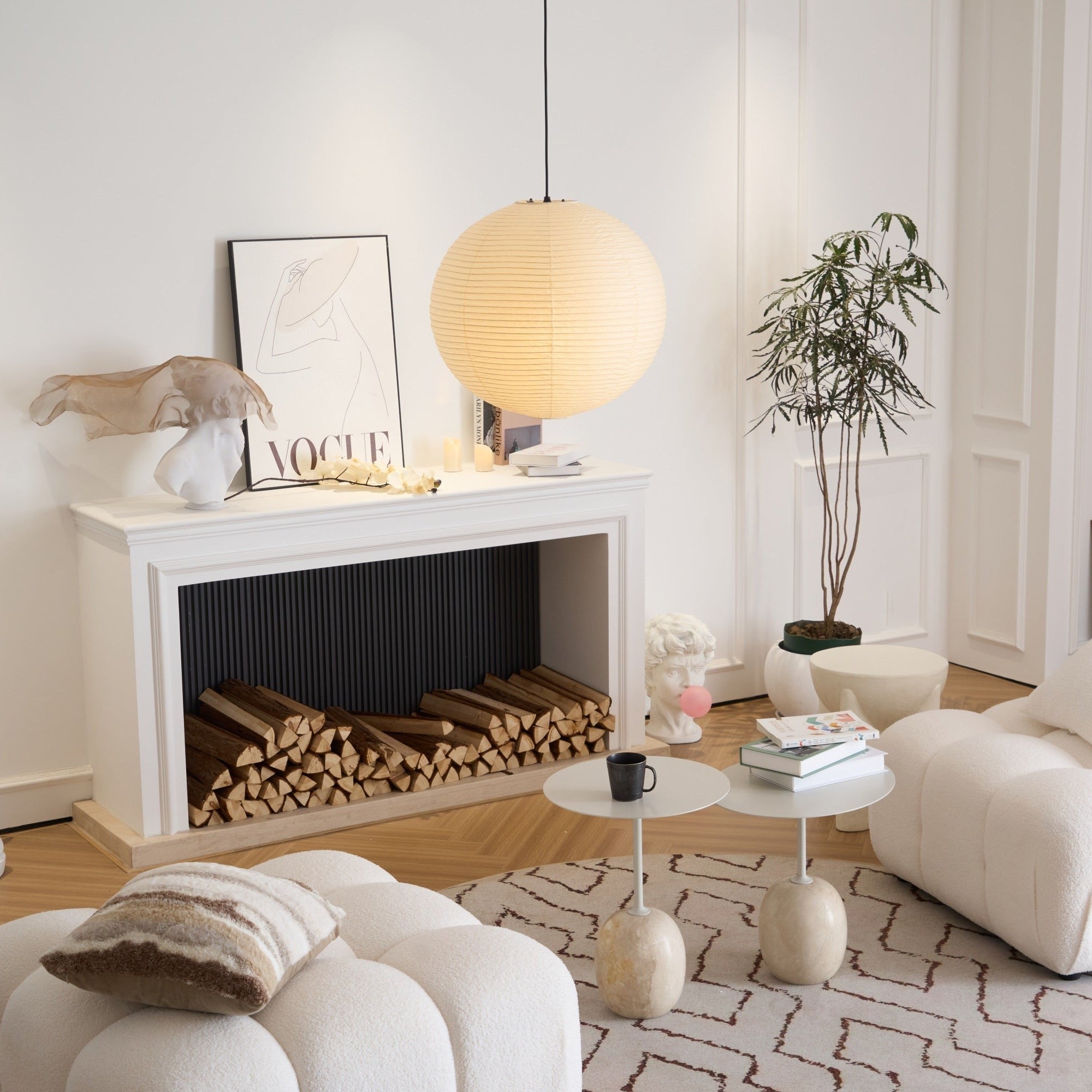 Washi Glow Paper Pendant Light