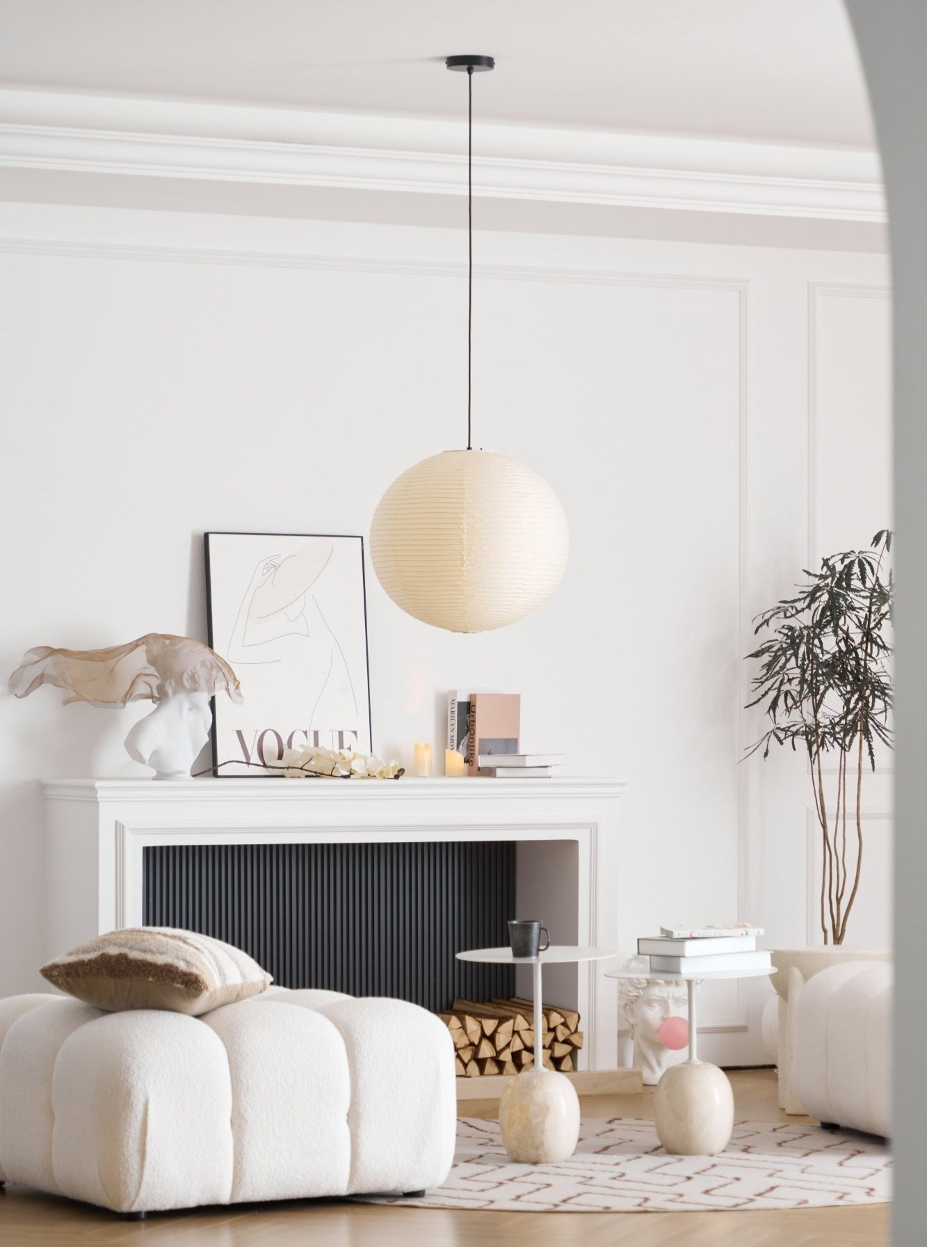 Washi Glow Paper Pendant Light