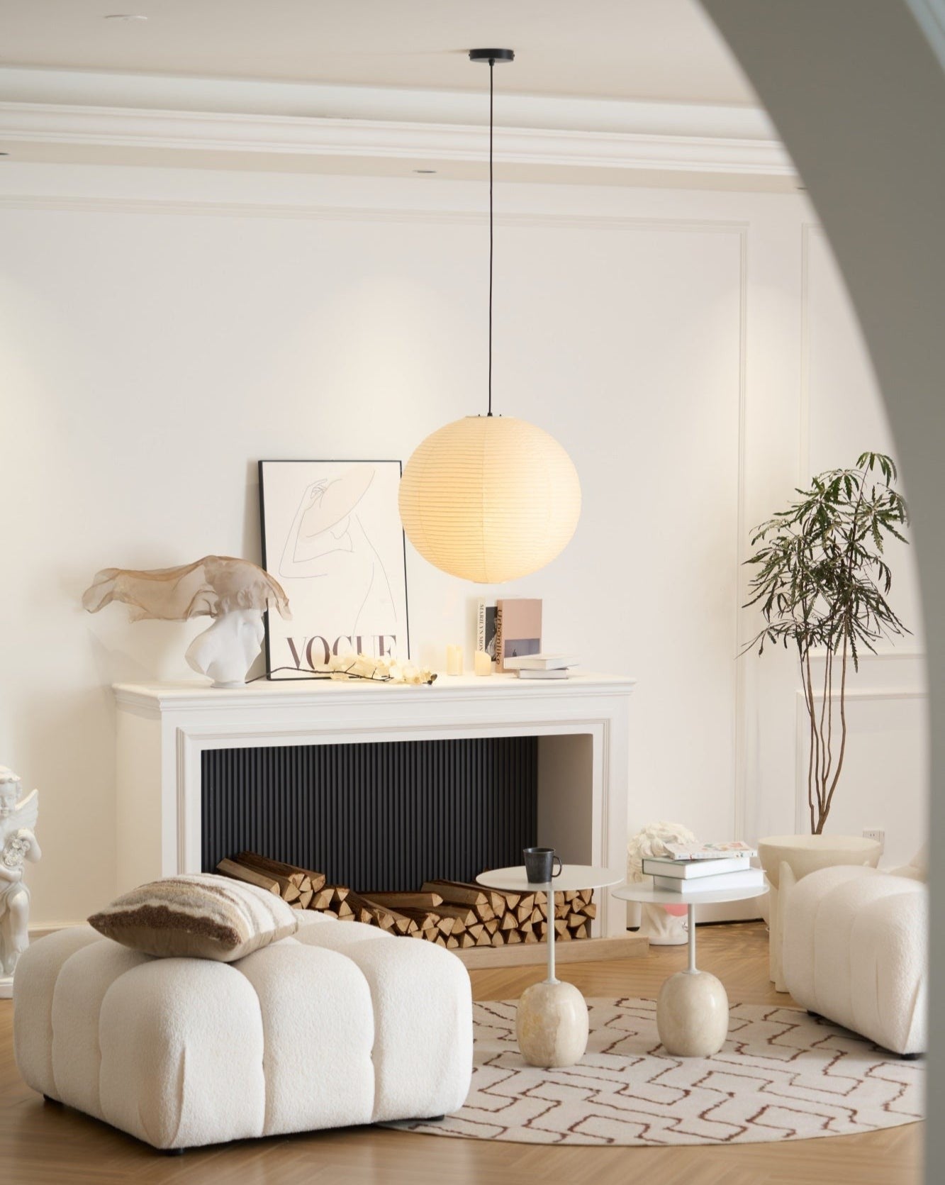 Washi Glow Paper Pendant Light