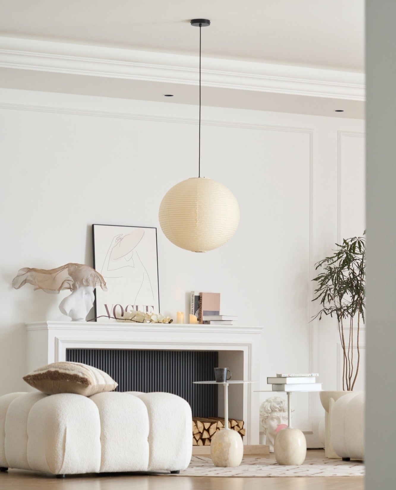 Washi Glow Paper Pendant Light