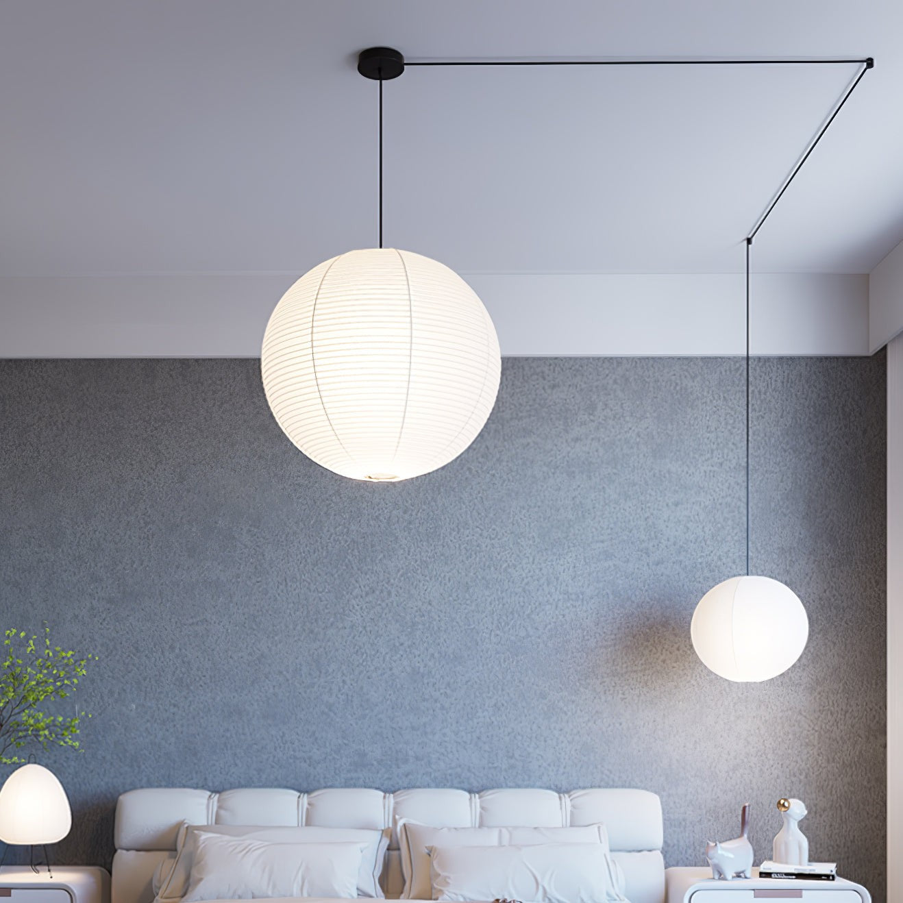 Washi Glow Paper Pendant Light