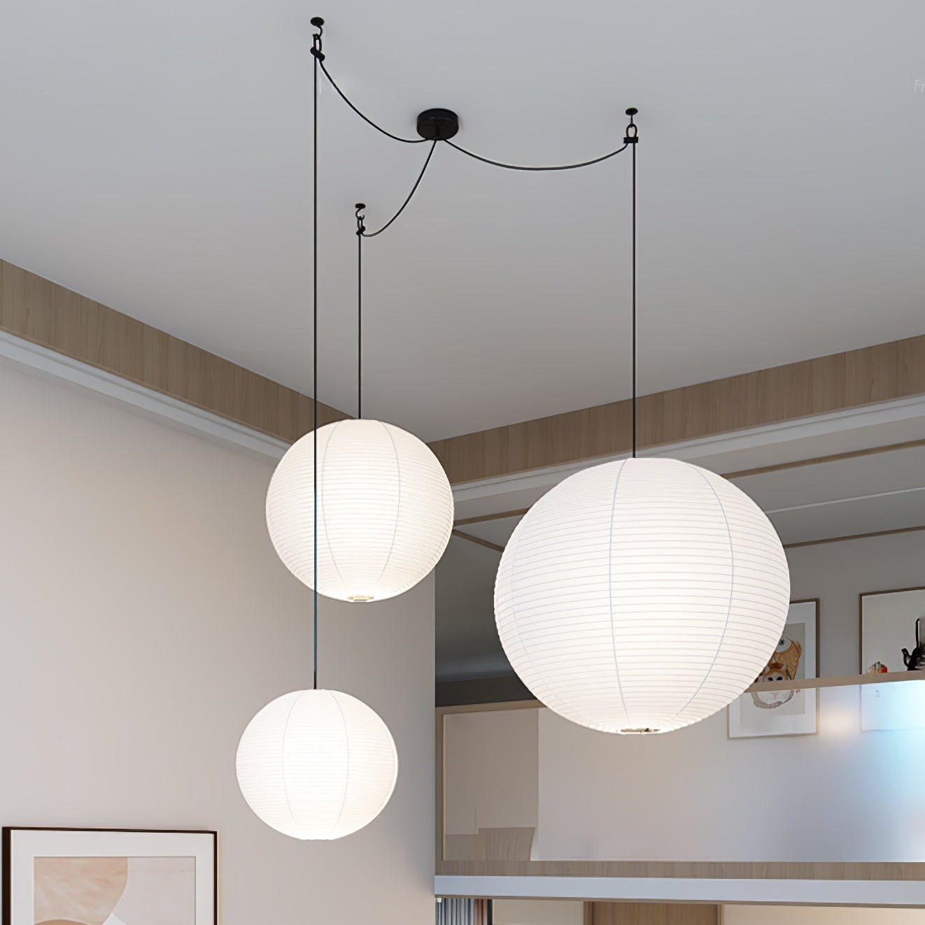 Washi Glow Paper Pendant Light