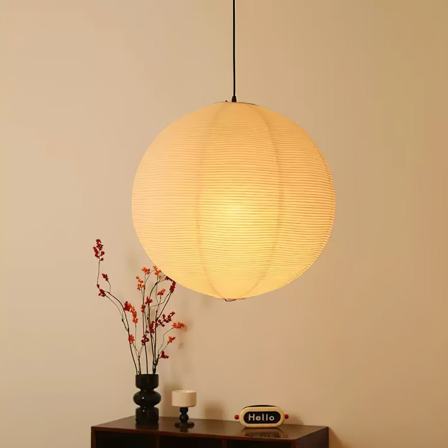 Washi Paper Round Series Ceiling Light