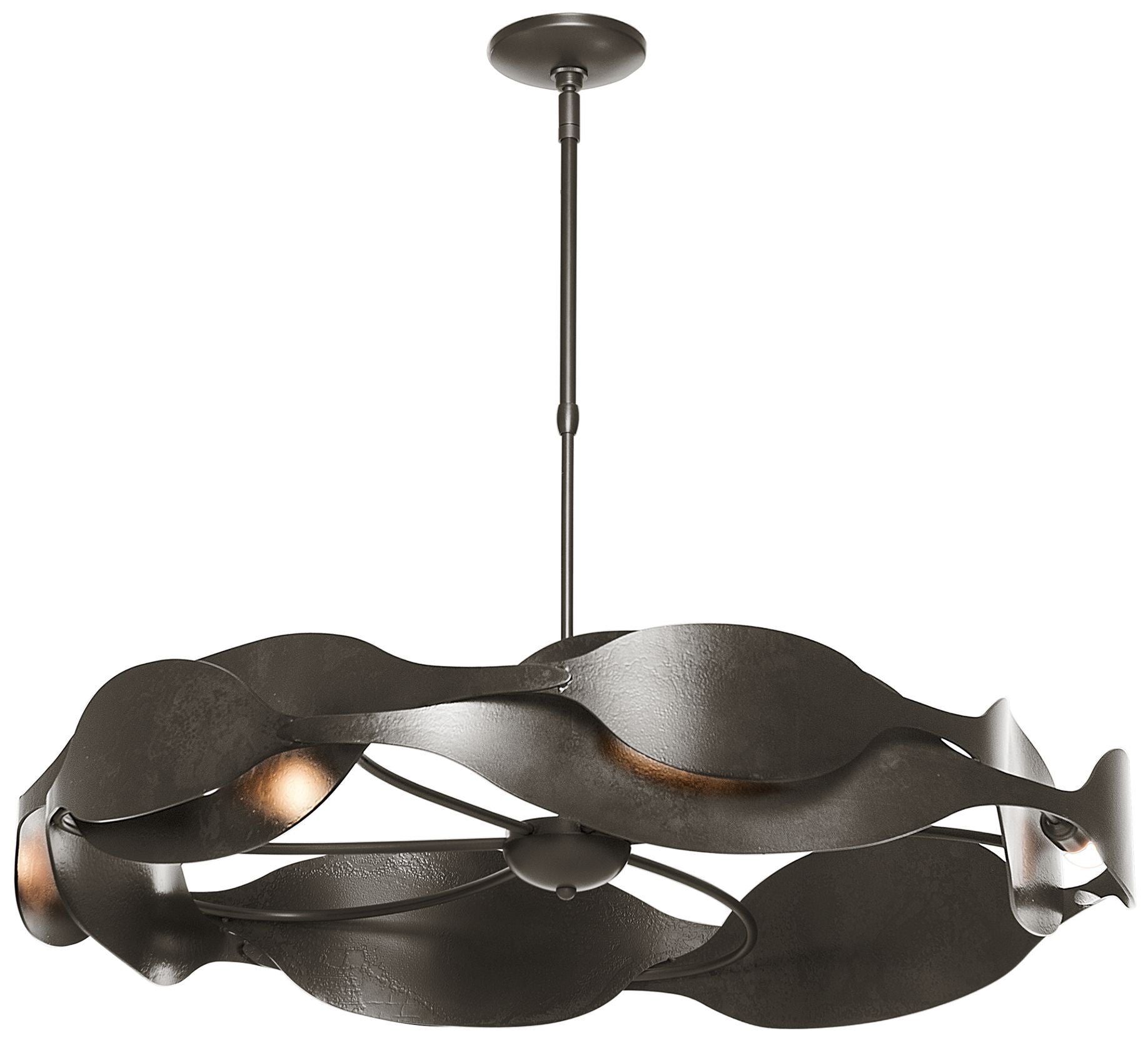 Waves 34.2" Wide Oil Rubbed Bronze Chandelier