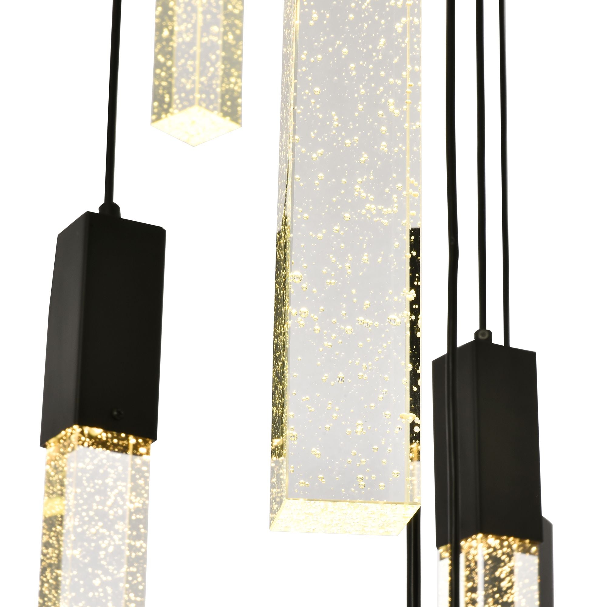 Weston 36 Lts in Black Chandelier