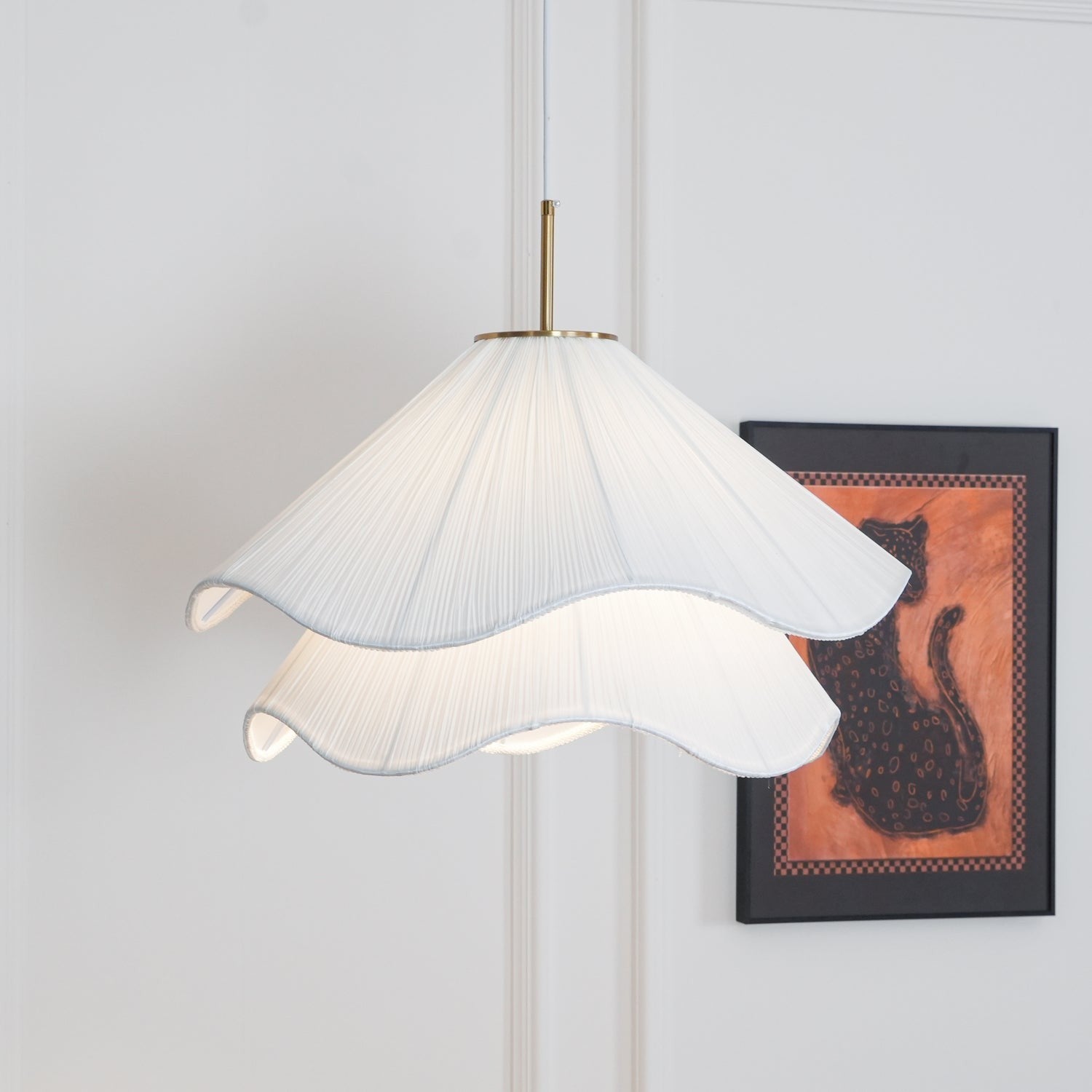 Whisper Bloom Fabric Pendant