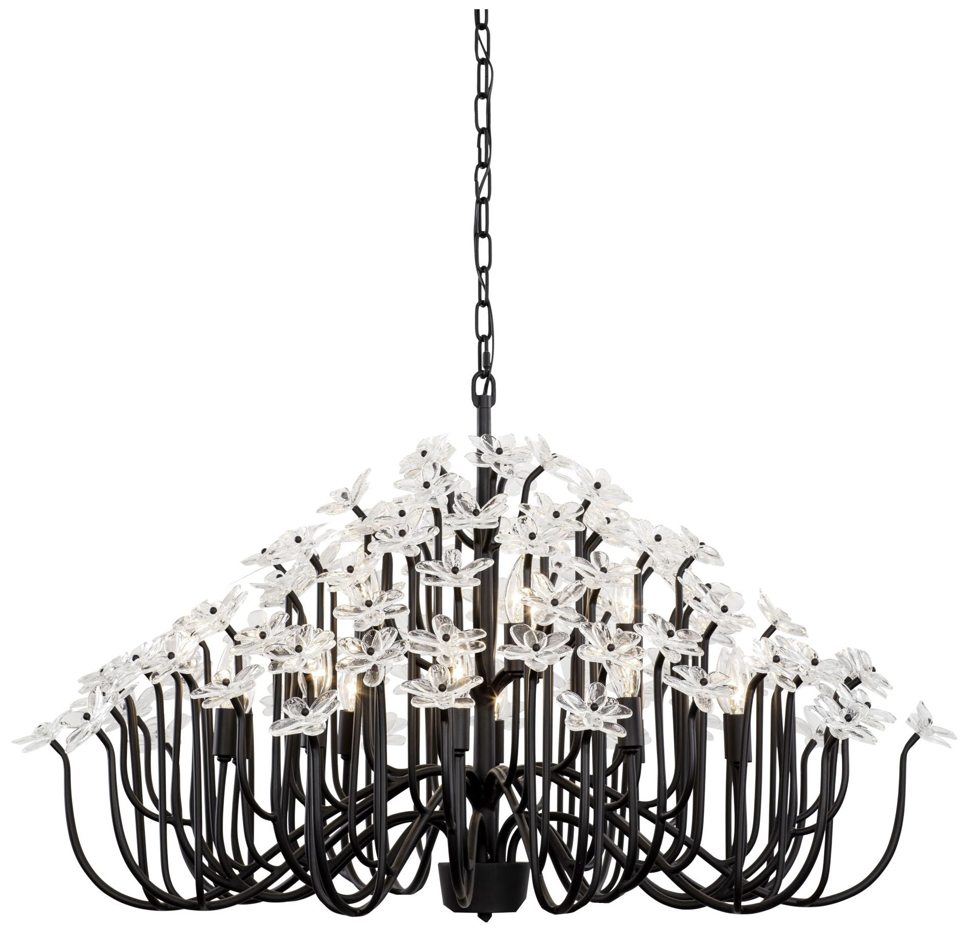 Wildflower 15-Light Chandelier Matte Black