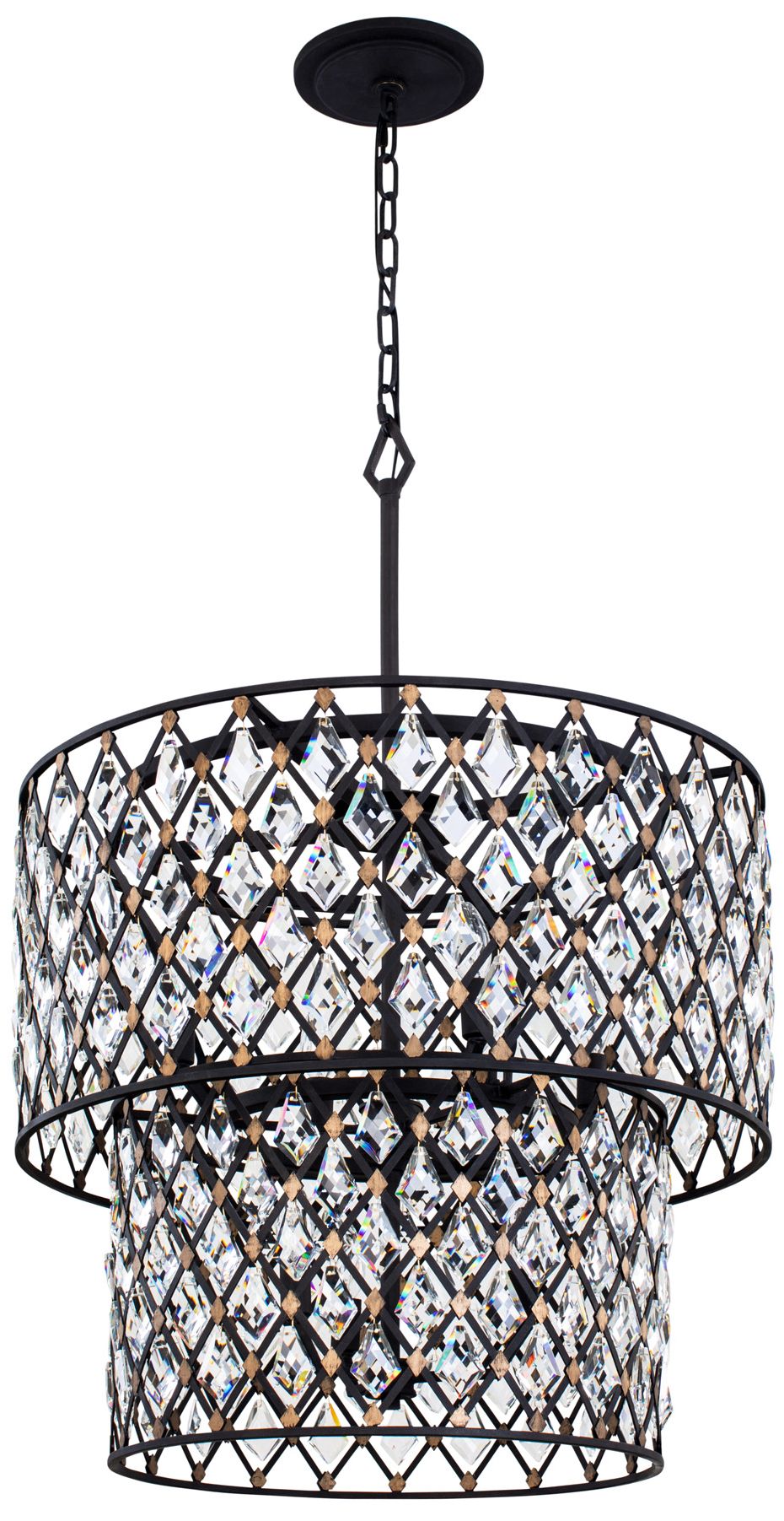 Windsor 7-Light 2-Tier Crystal Chandelier