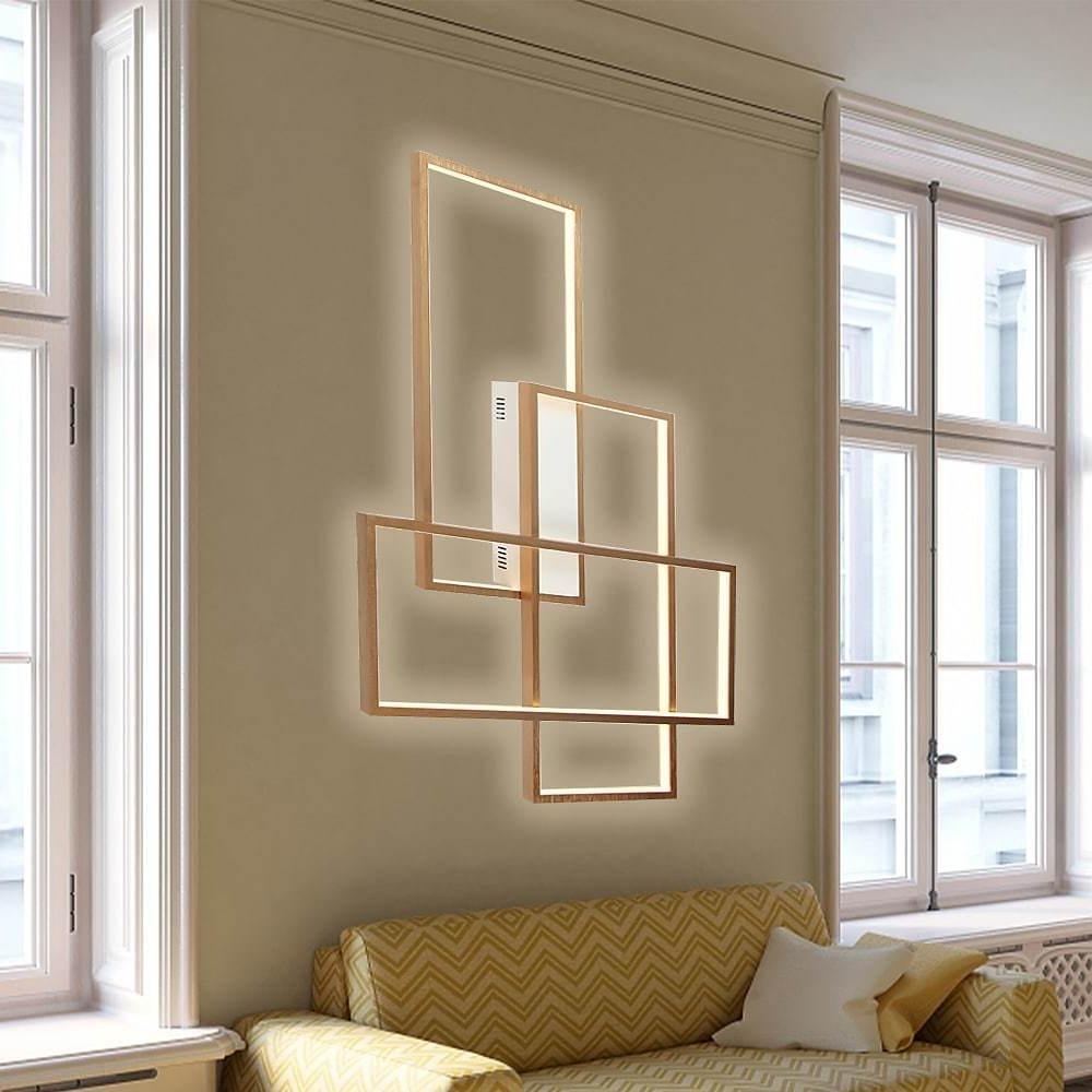 Rectangular Hybrid Flush Mount Ceiling Light with 1 LED